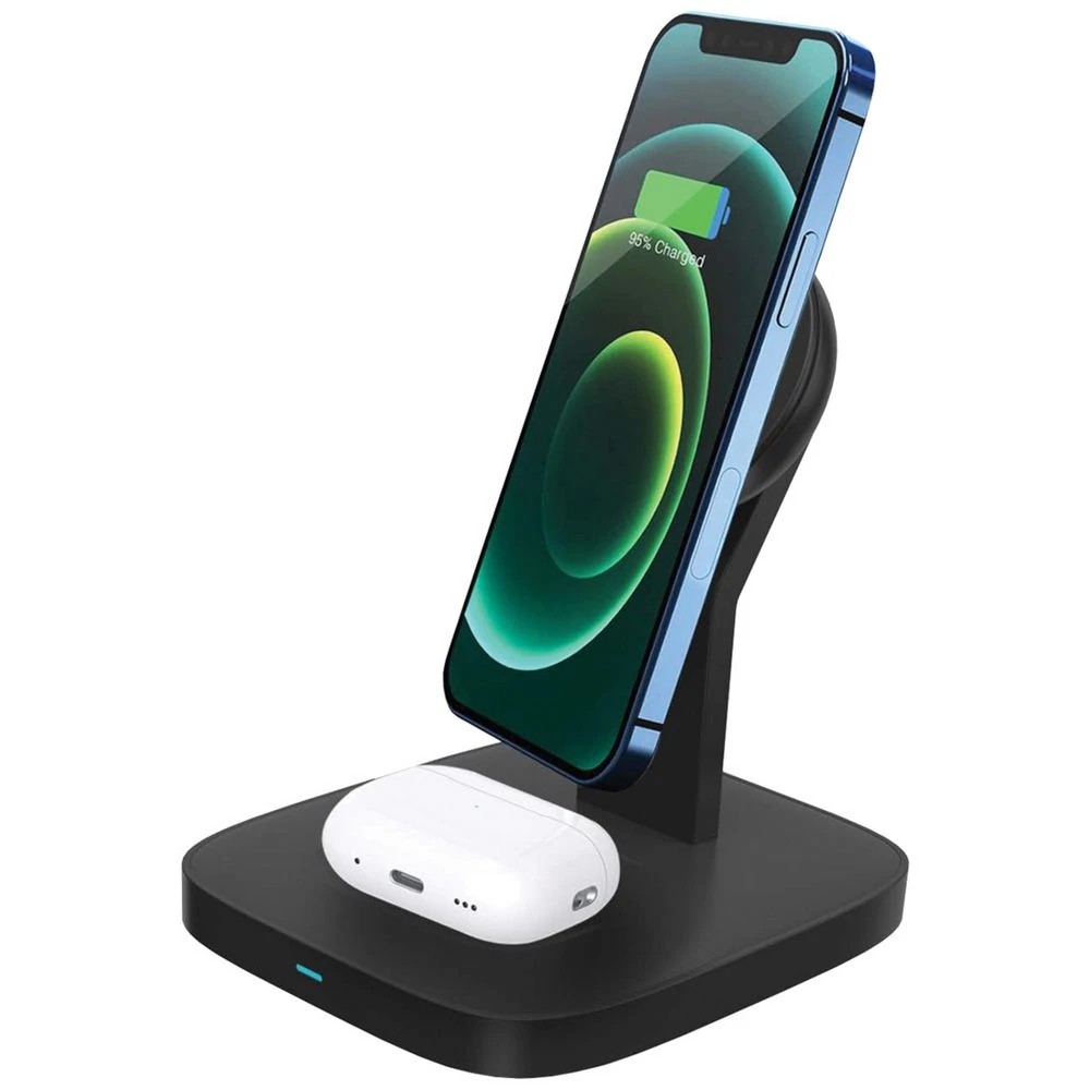 2 J.Burrows 2-in-1 Qi2 Wireless Charging Stand Black, 2 of 4