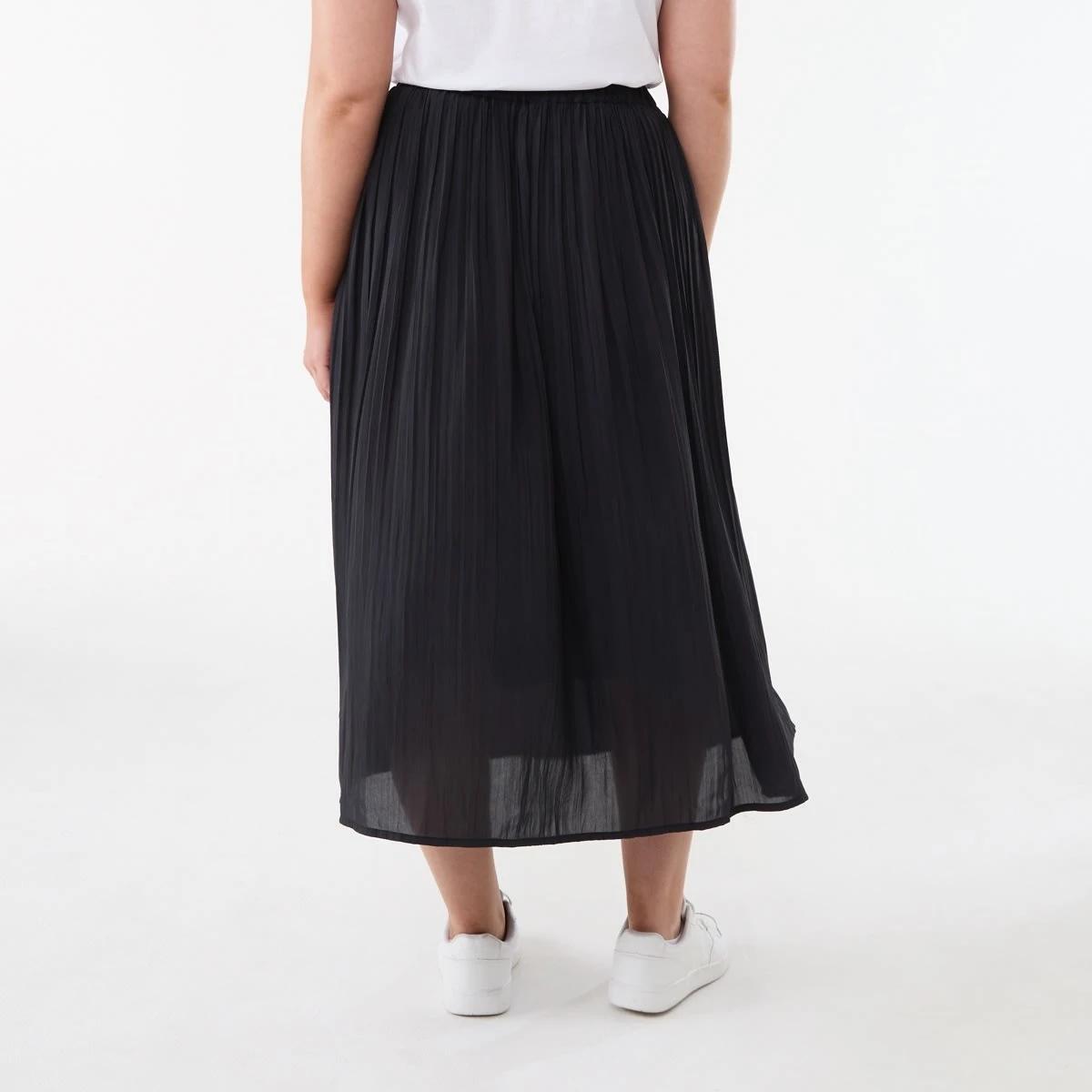 3 Crinkle Maxi Skirt BLACK, 3 of 5