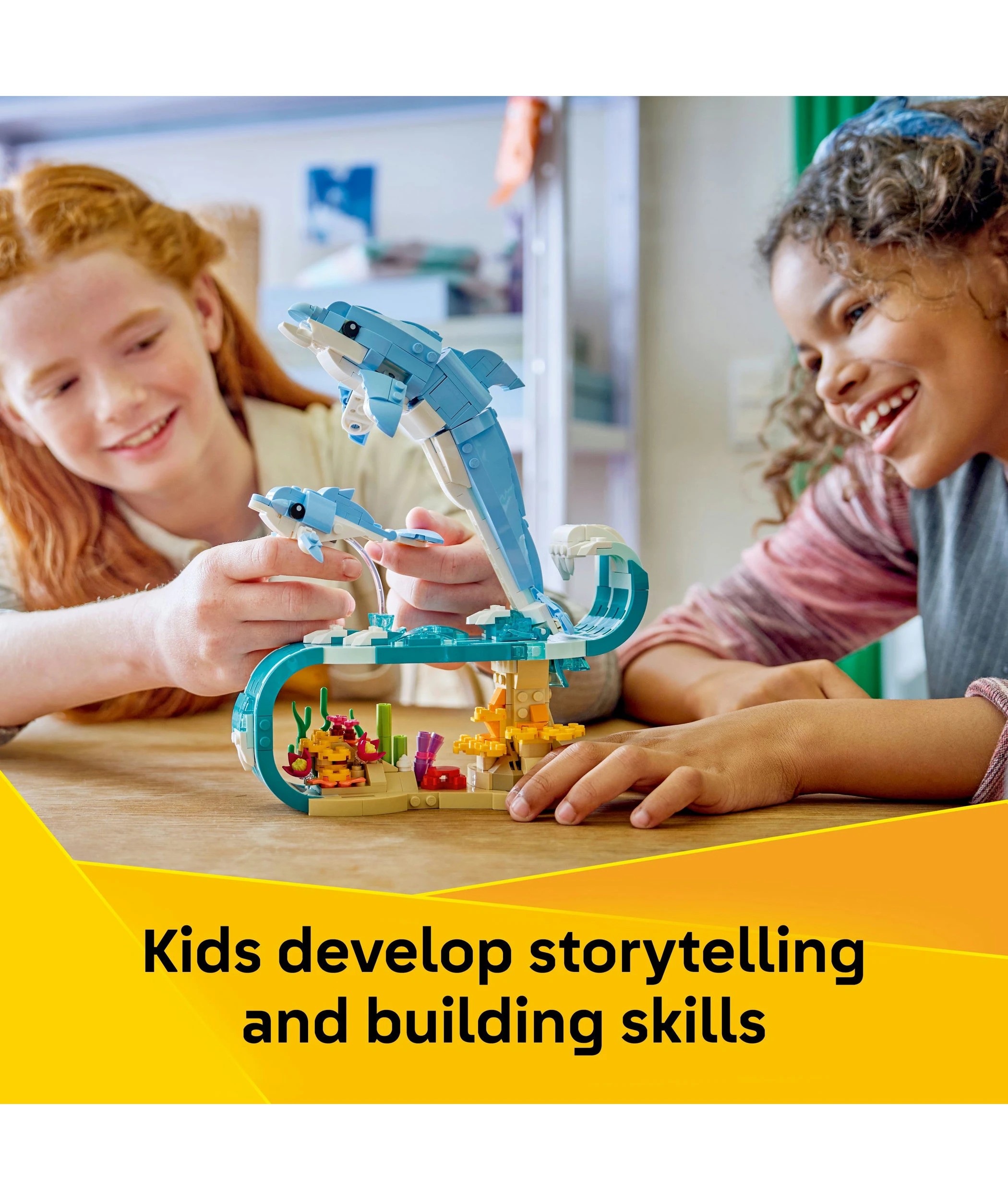 5 LEGO Creator 3 in 1 Sea Animals: Beautiful Dolphins 31385, 5 of 10