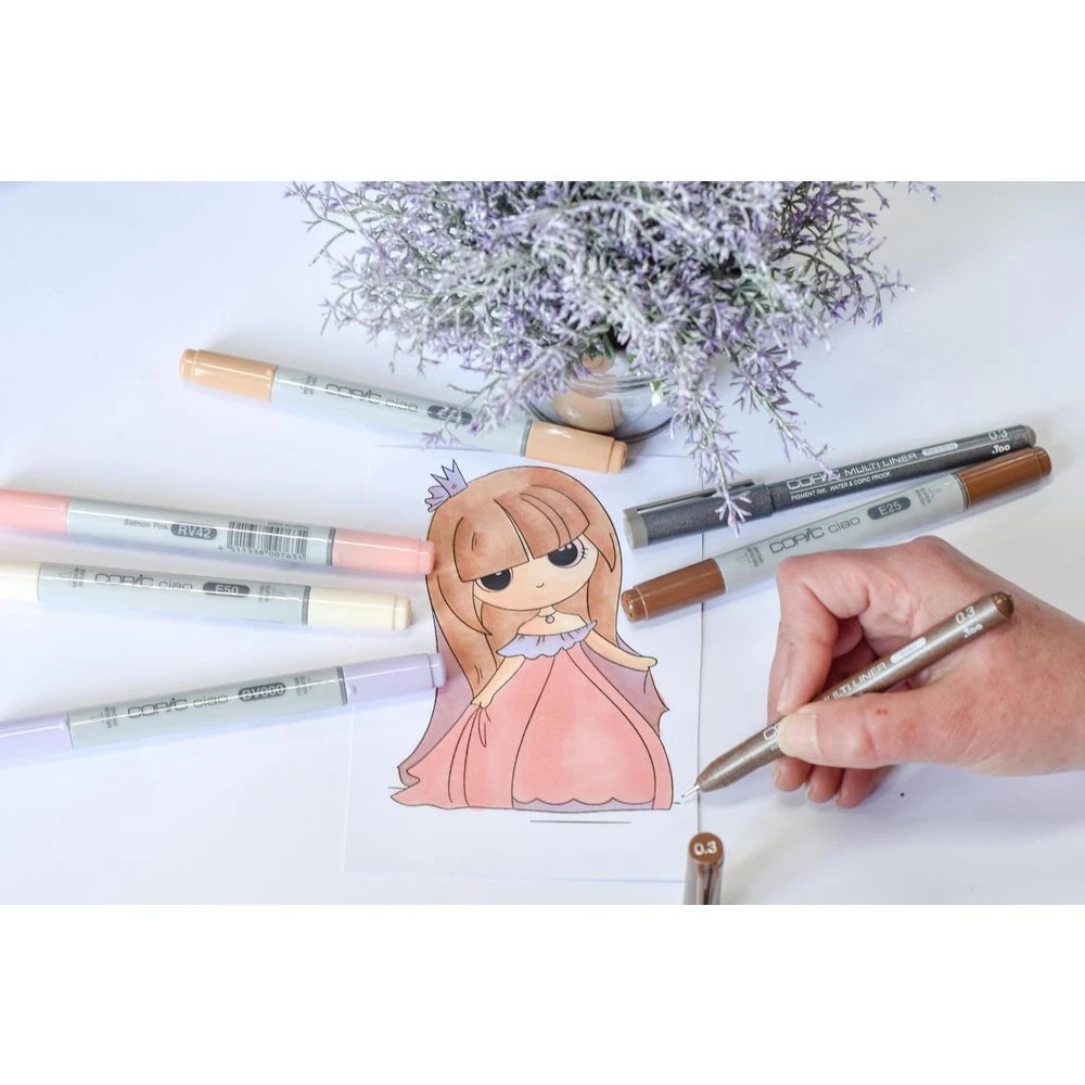 4 Copic Ciao Doodle Kit People 7 Piece, 4 of 4