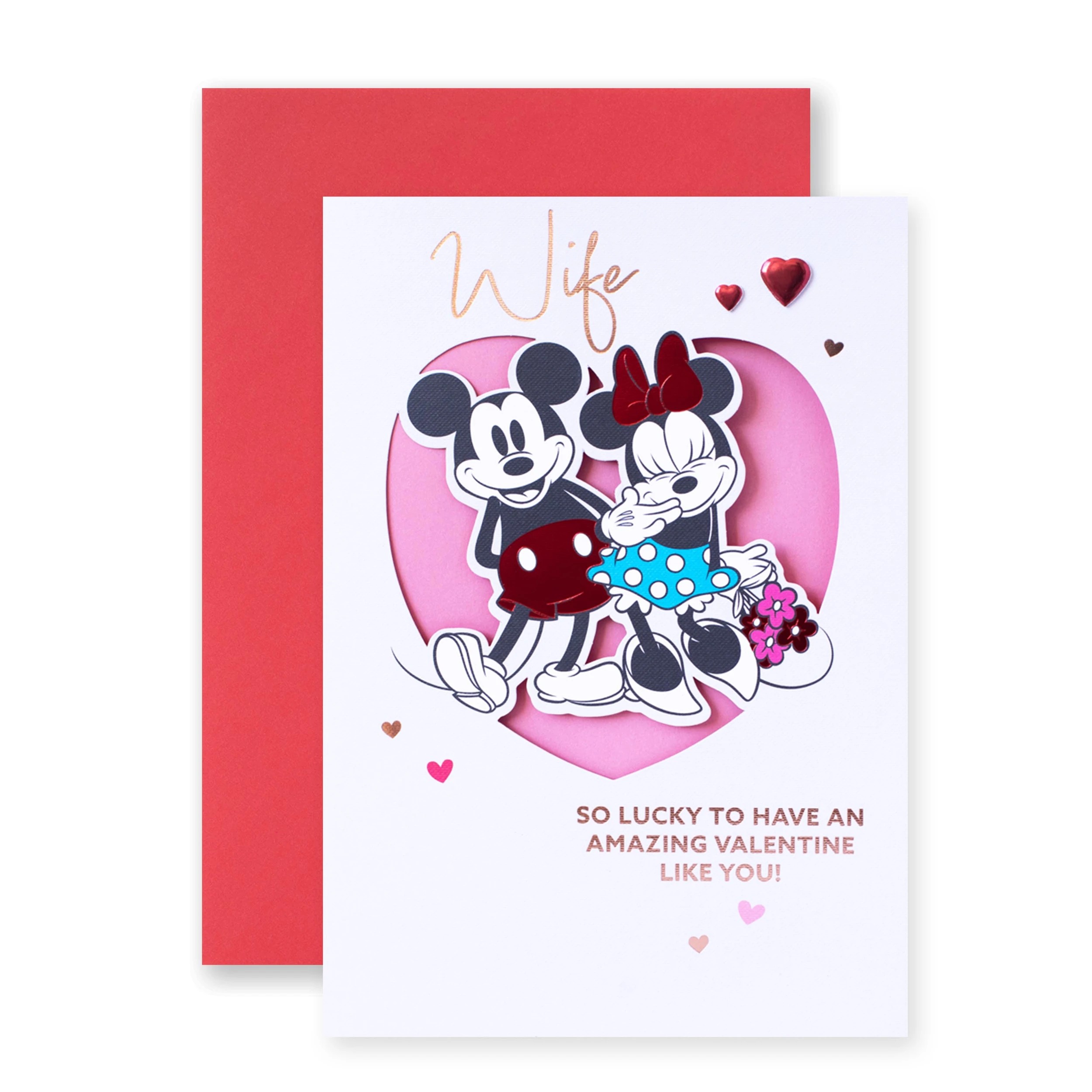 1 Hallmark Valentine's Day Wife Card - So Lucky to Have an Amazing Valentine Like You!, 1 of 3
