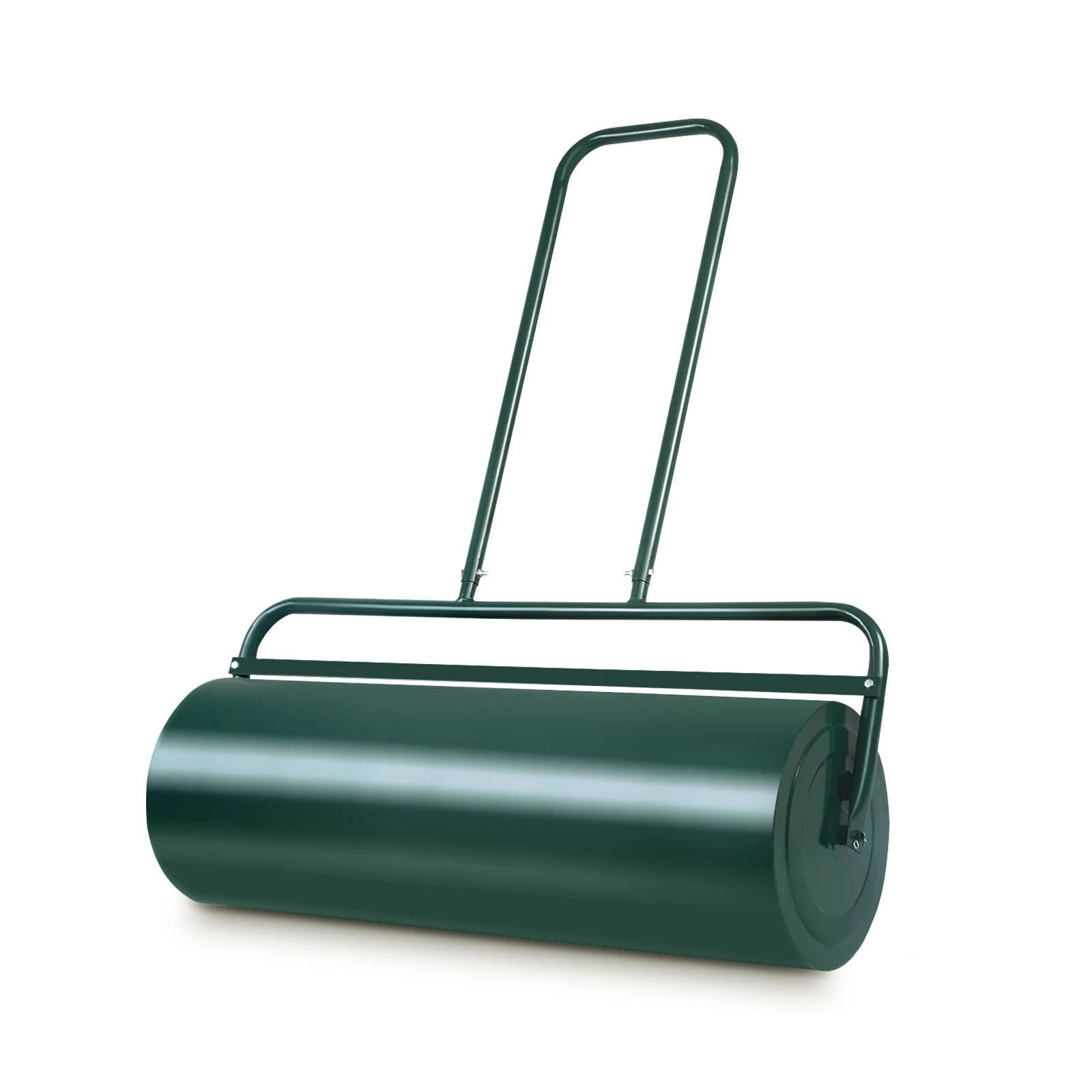 1 Costway 48L Lawn Roller Heavy-Duty Steel Push/Pull Sod Roller w/U-shaped Handle - Green, 1 of 1