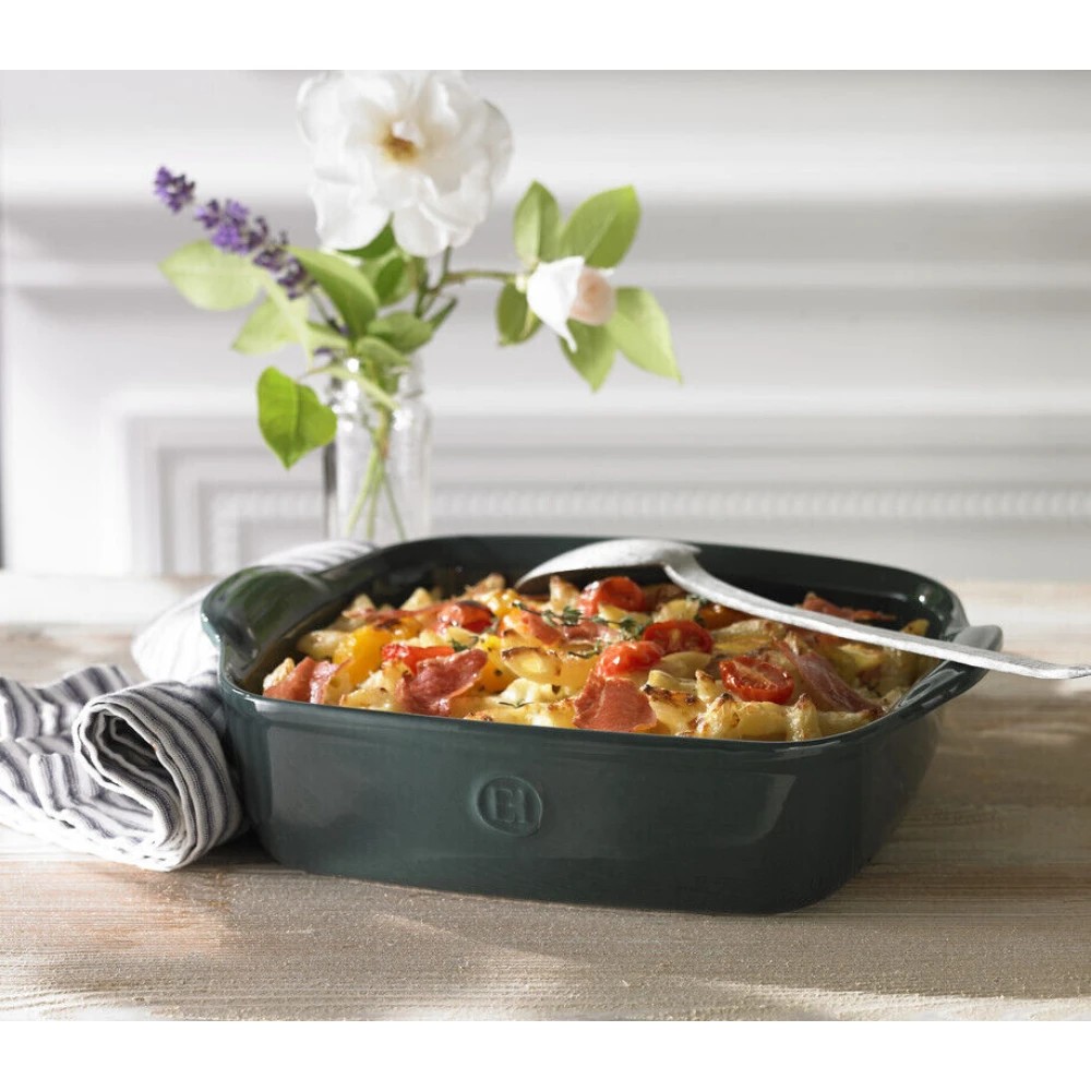 2 Emile Henry Square Oven Dish - Charcoal, 2 of 2