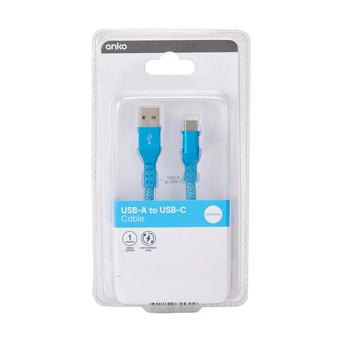 4 USBC Metal Cable 1m - Blue, 4 of 4