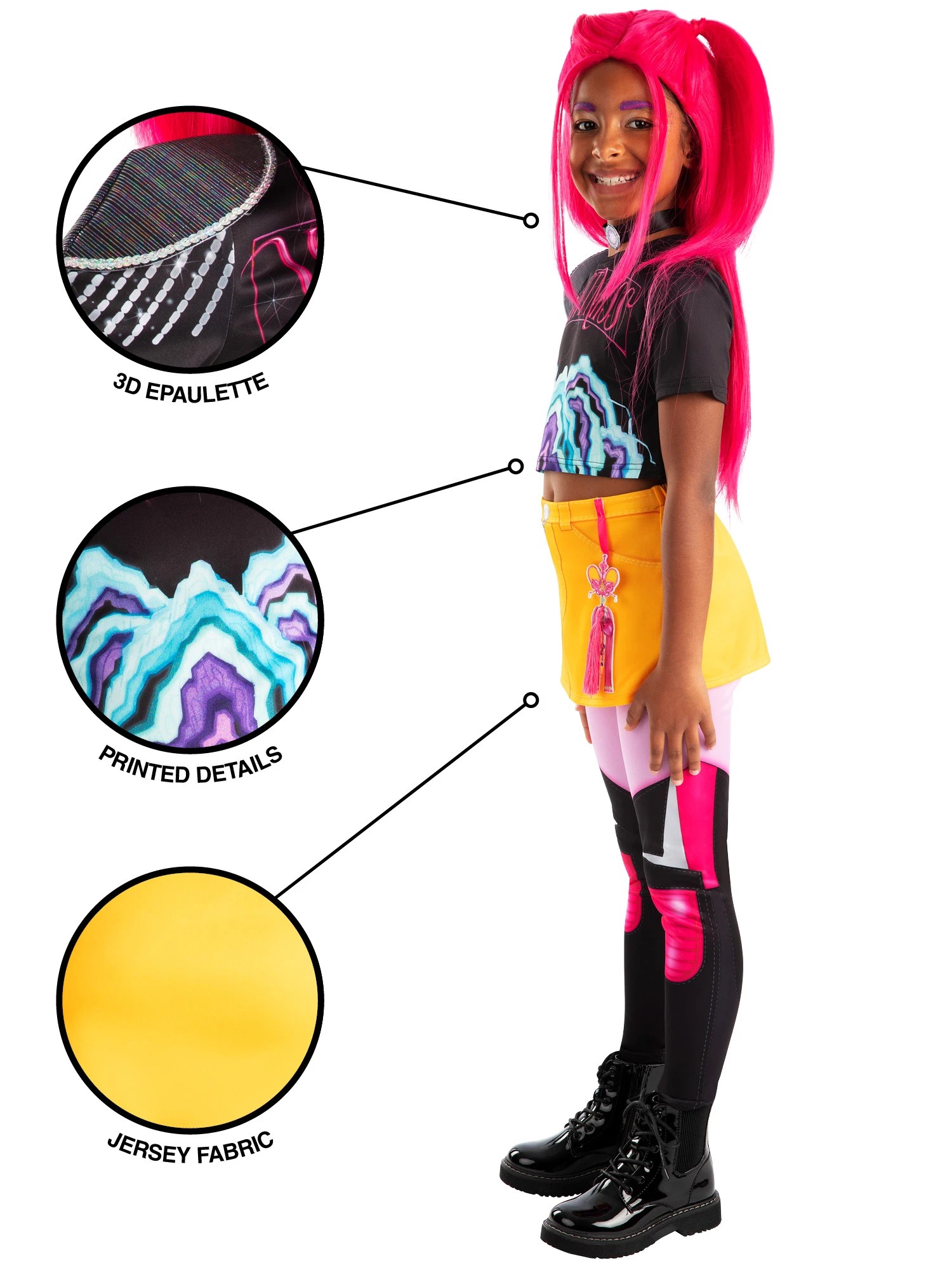 5 KPop Demon Hunters Mira Kids Costume - Ages 7-8, 5 of 8
