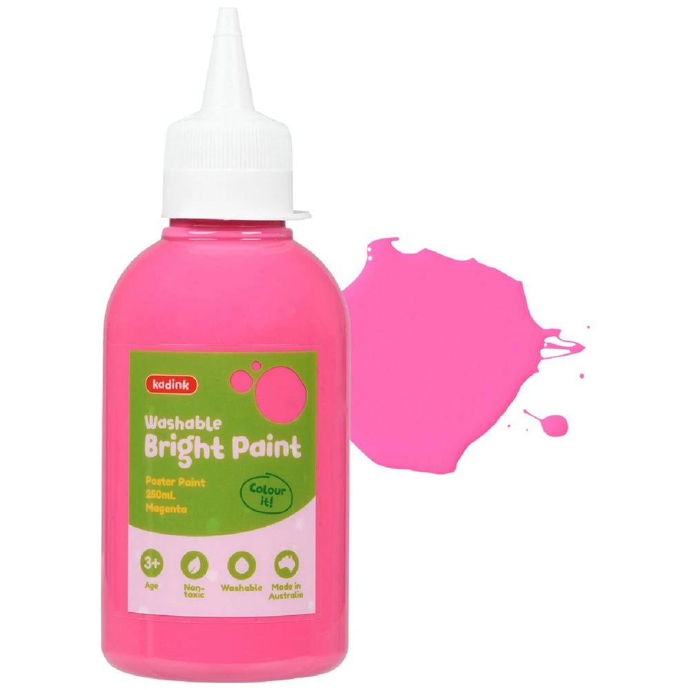 1 Kadink Washable Bright Poster Paint 250mL Magenta, 1 of 4