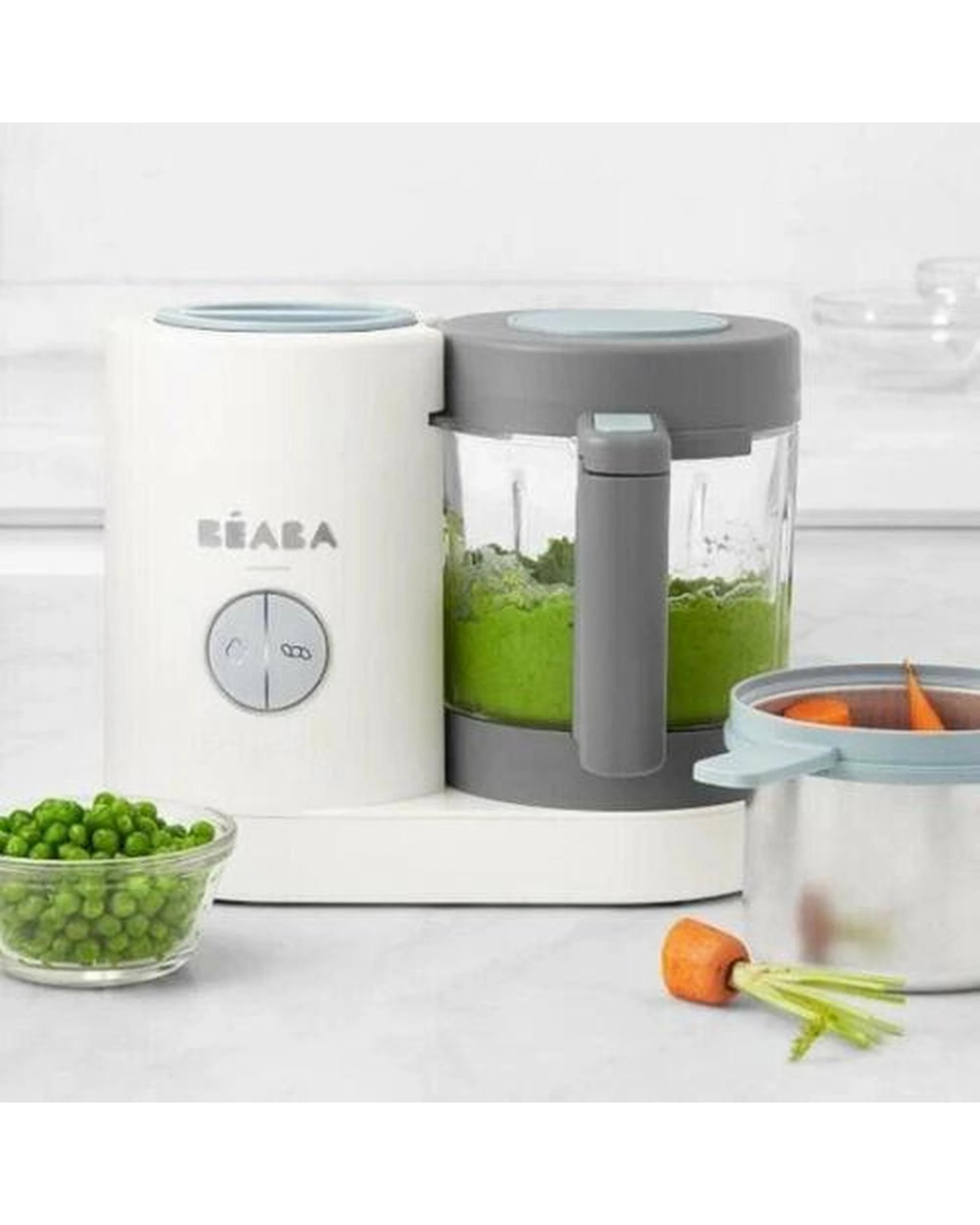 3 Beaba Babycook Neo Baby Food Processor Steam Cook Blend White  Grey, 3 of 8