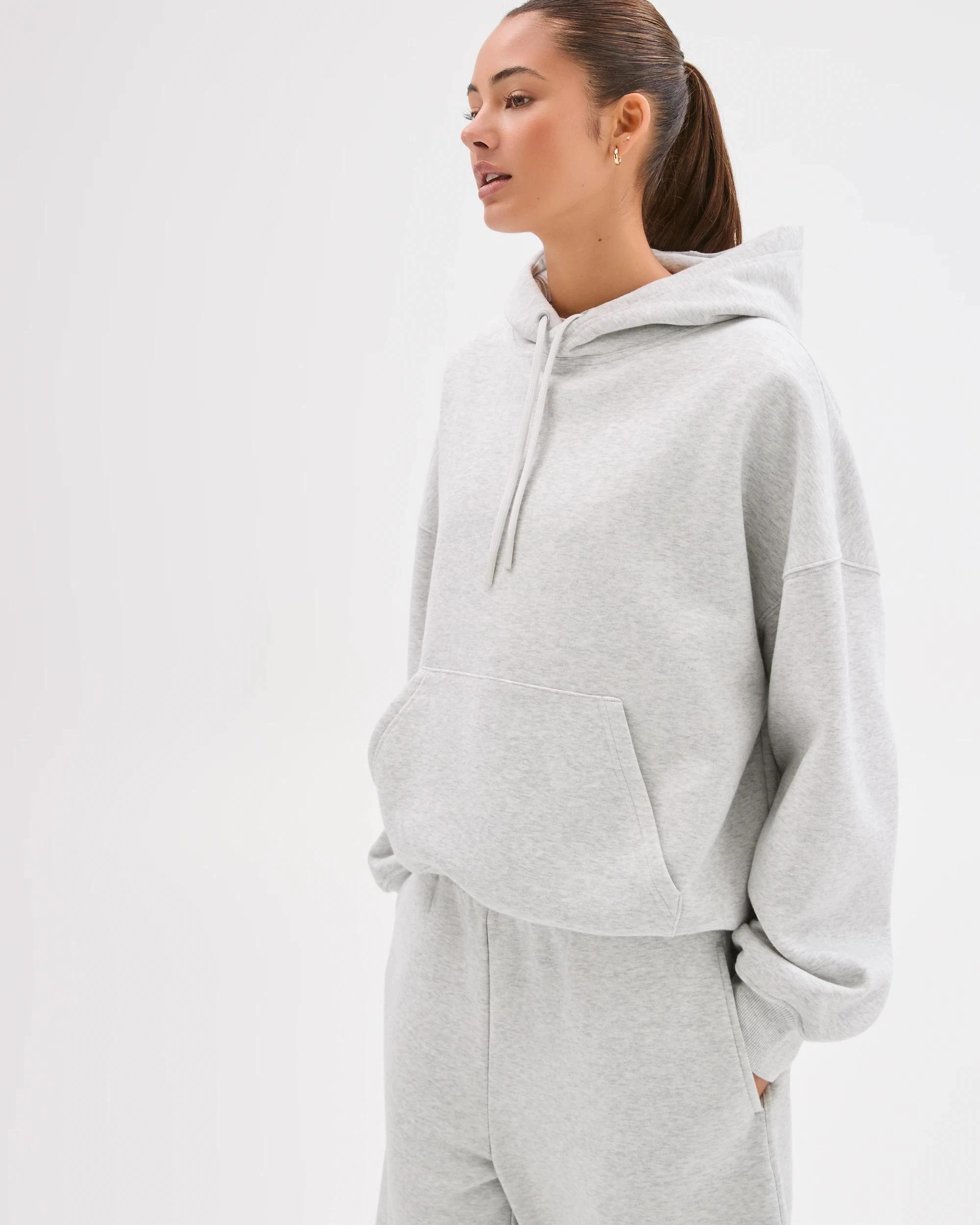 3 Lily Loves Australian Cotton Blend Hoodie SILVER MARLE, 3 of 7