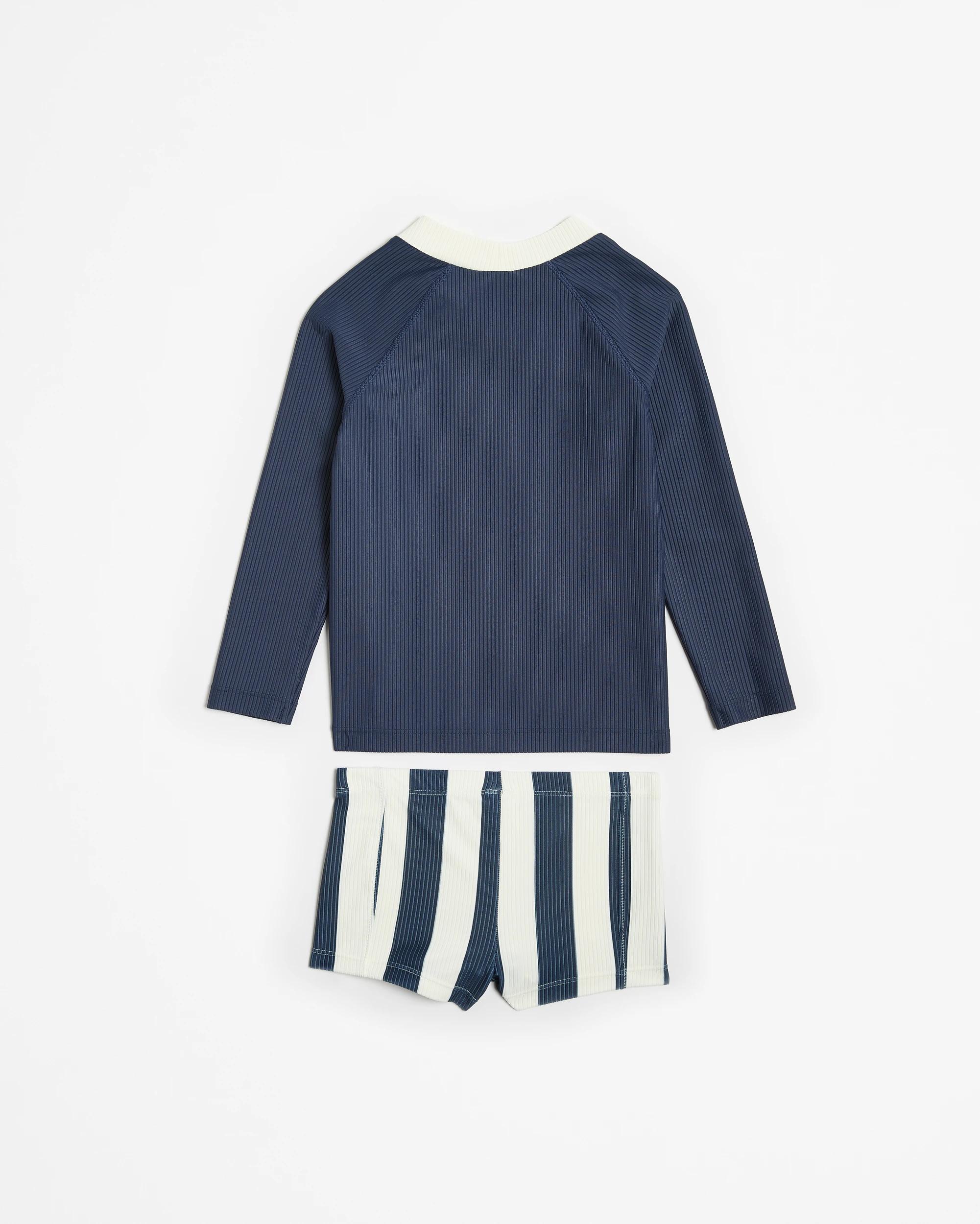 3 Target Ribbed Swim 2 Piece Set NAVY, 3 of 5