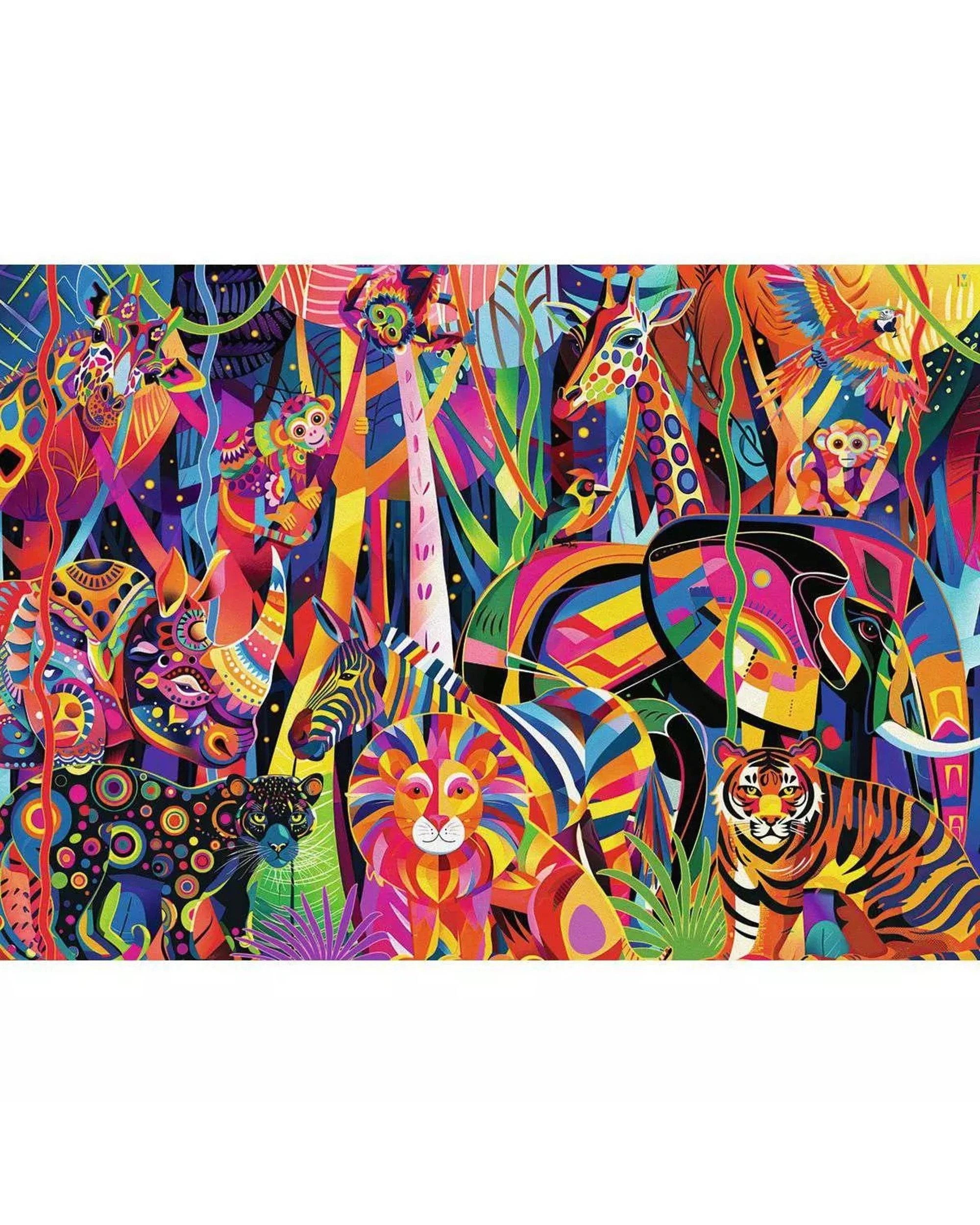 2 Ravensburger Jewelled Jungle 500 Large Piece Jigsaw Puzzle, 2 of 3