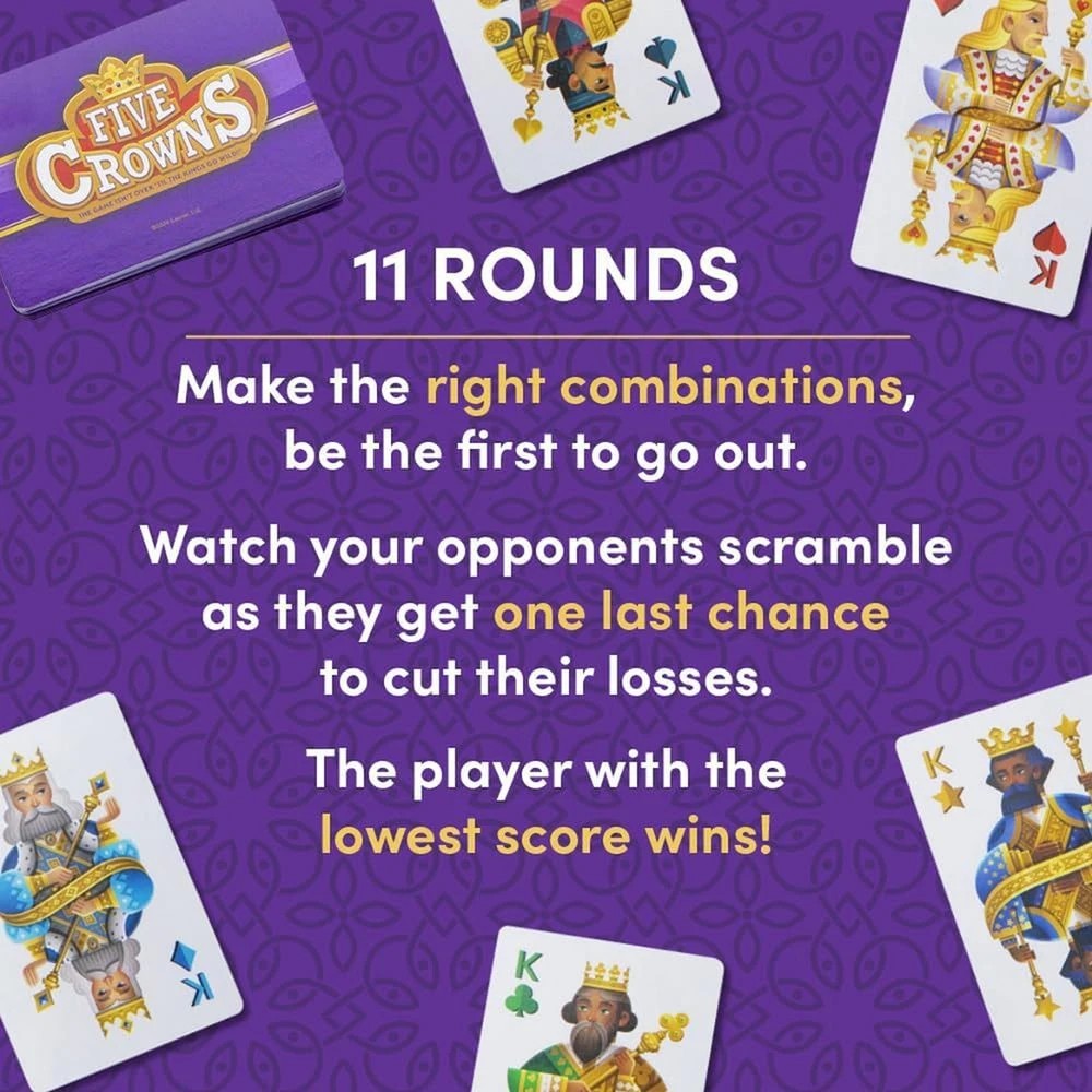 3 Five Crowns Card Game, 3 of 5
