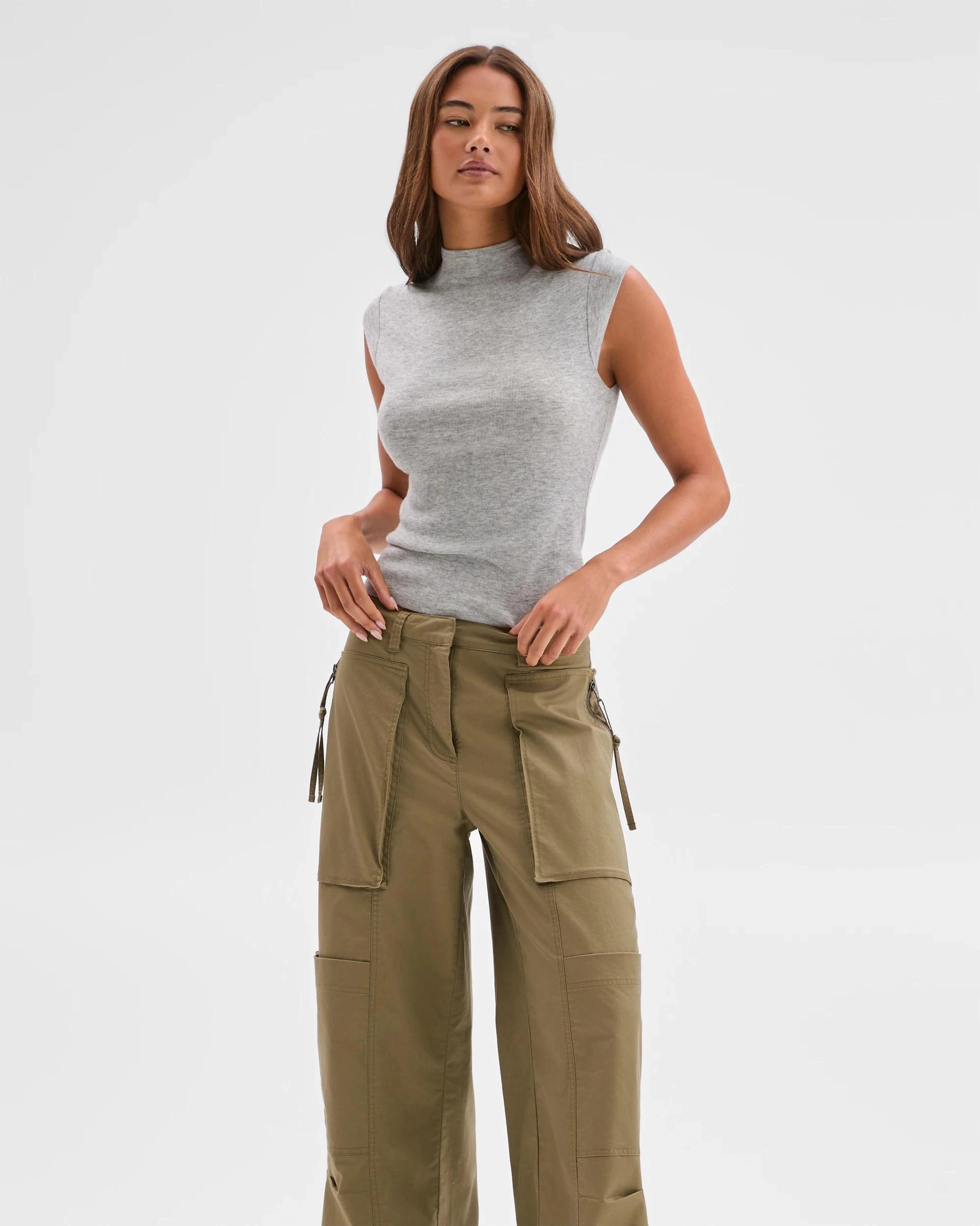 1 Lily Loves Cap Sleeve Knit Top LIGHT GREY MARLE, 1 of 6