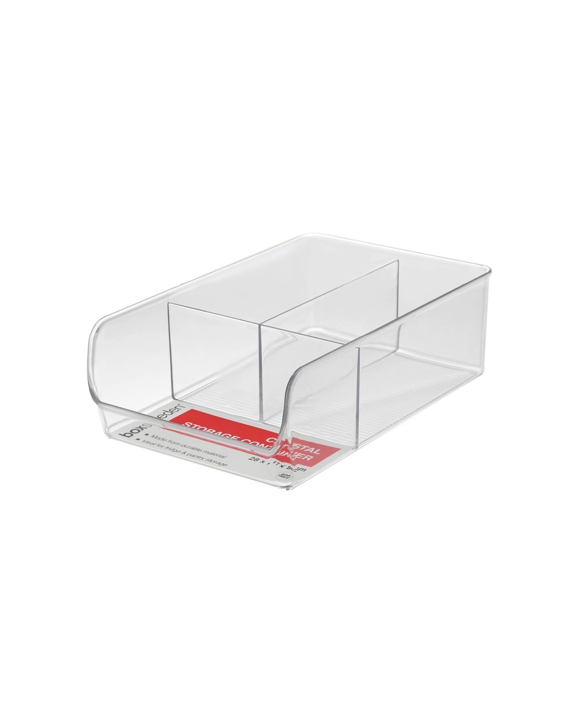 1 Boxsweden 3 Compartment Crystal Storage Container Durable Handles 28x17x9cm
 - plain, 1 of 3