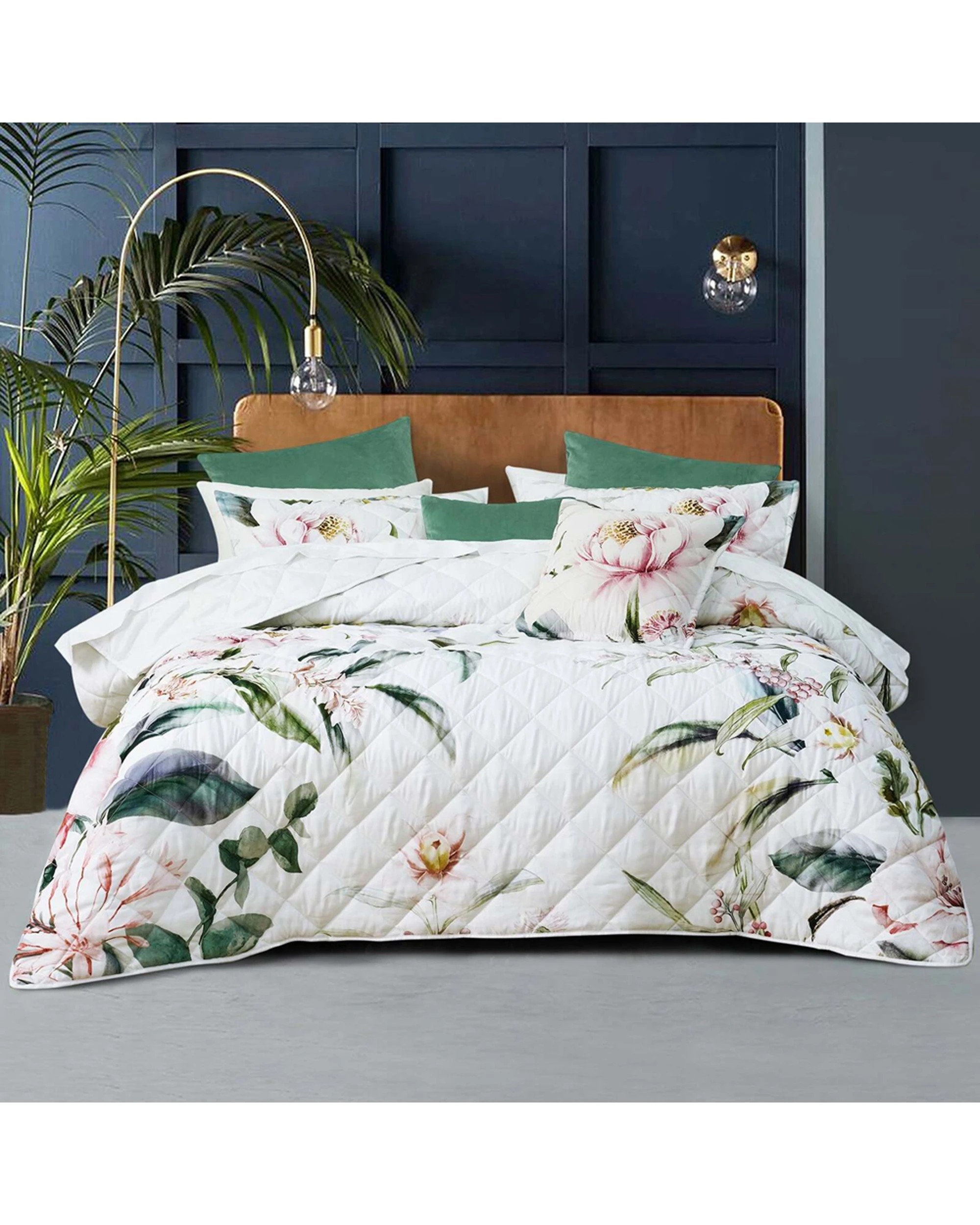 1 Bianca Indi Polyester Coverlet Set Super King - White, 1 of 2