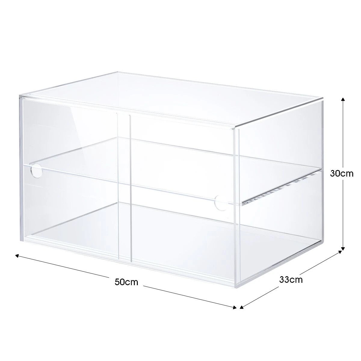 2 Ausway 2 Tier Cupcake Cabinet Display Shelf Unit, 2 of 3