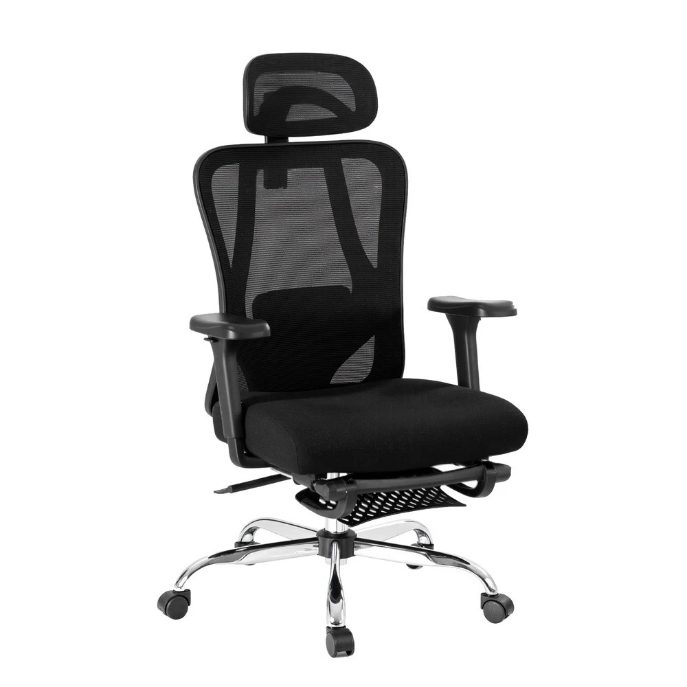 1 Artiss Ergonomic Mesh Office Chair - Black, 1 of 6