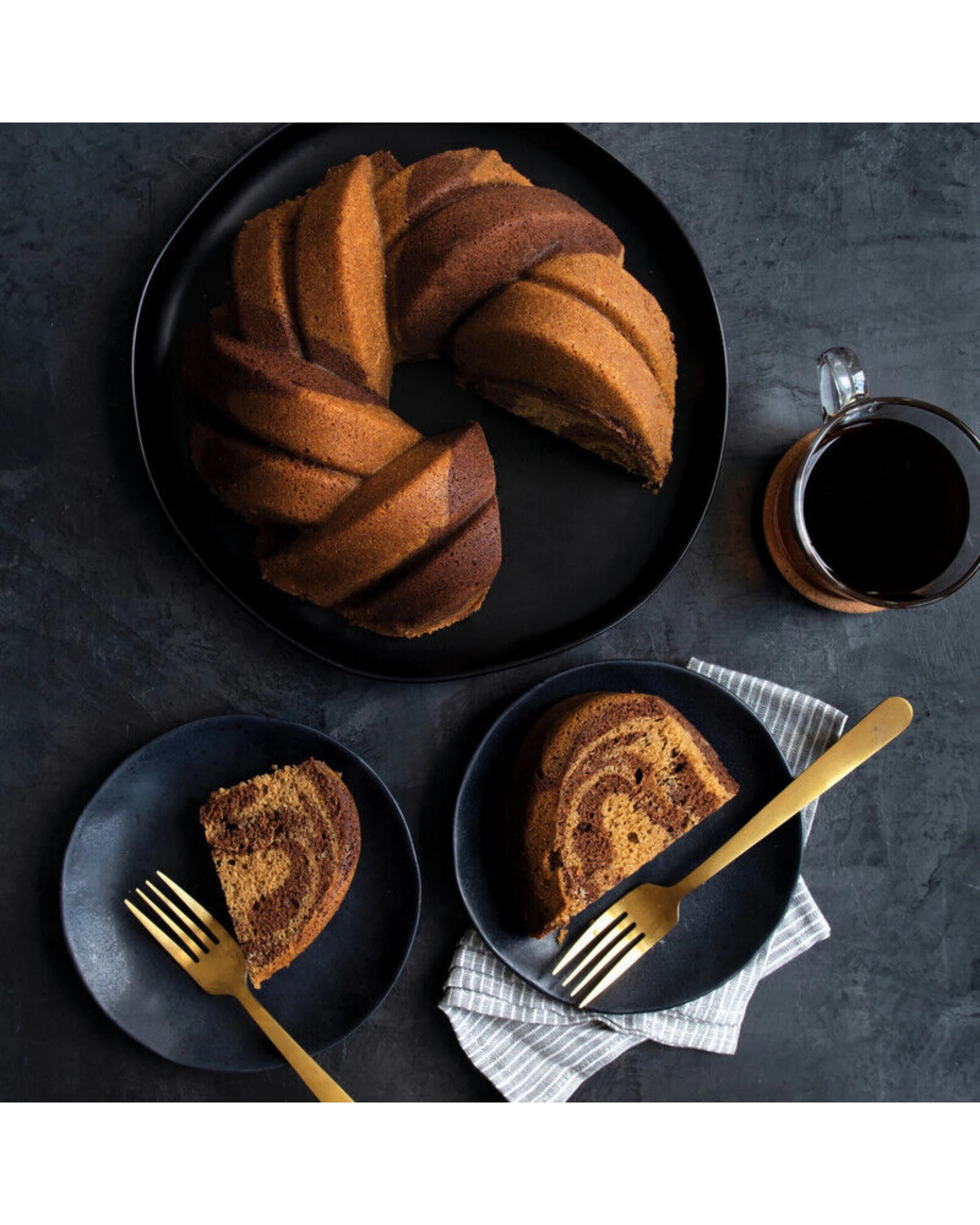 4 Nordic Ware 75th Anniversary Braided Bundt Pan - Gold, 4 of 4