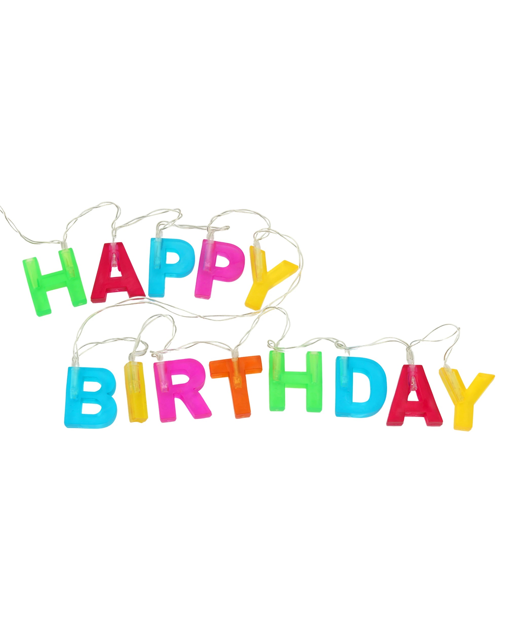 1 Party Maker Happy Birthday LED String Lights - Multi, 1 of 1