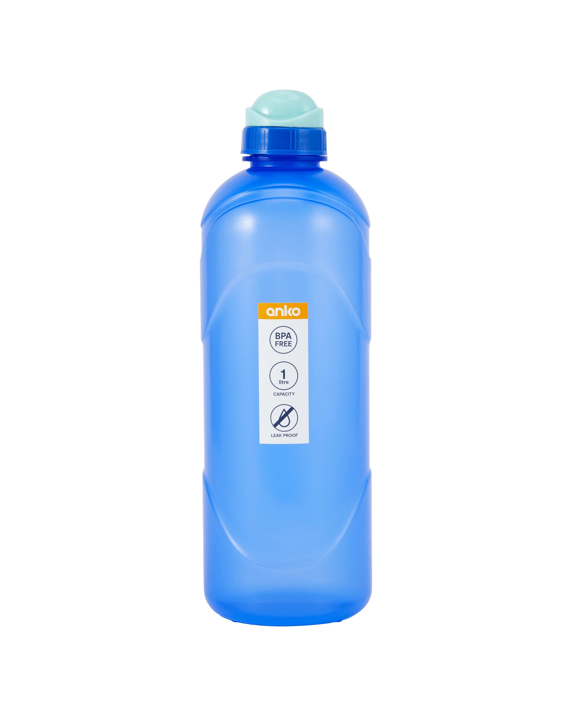 6 1L Blue Twist Top Drink Bottle, 6 of 6
