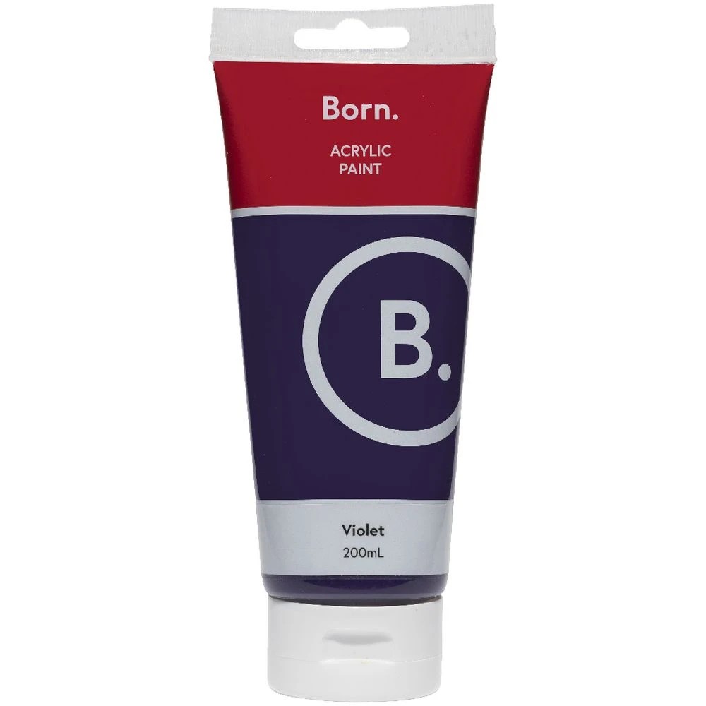 2 Born Acrylic Paint 200mL Violet, 2 of 3
