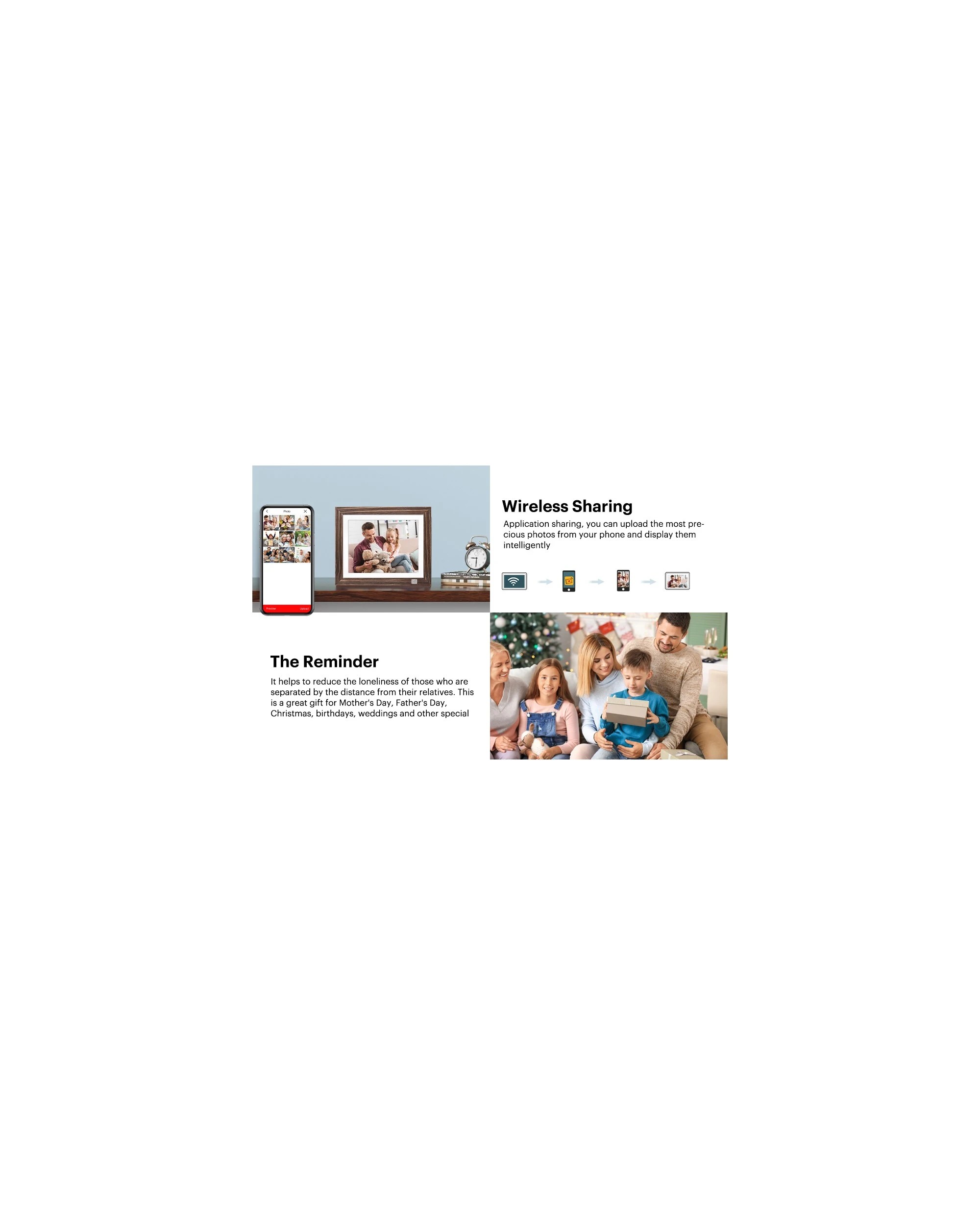 3 Kodak HDPF-978 9.7 Inch 2K Wi-Fi Photo Frame 32GB Rustic Wood, 3 of 4