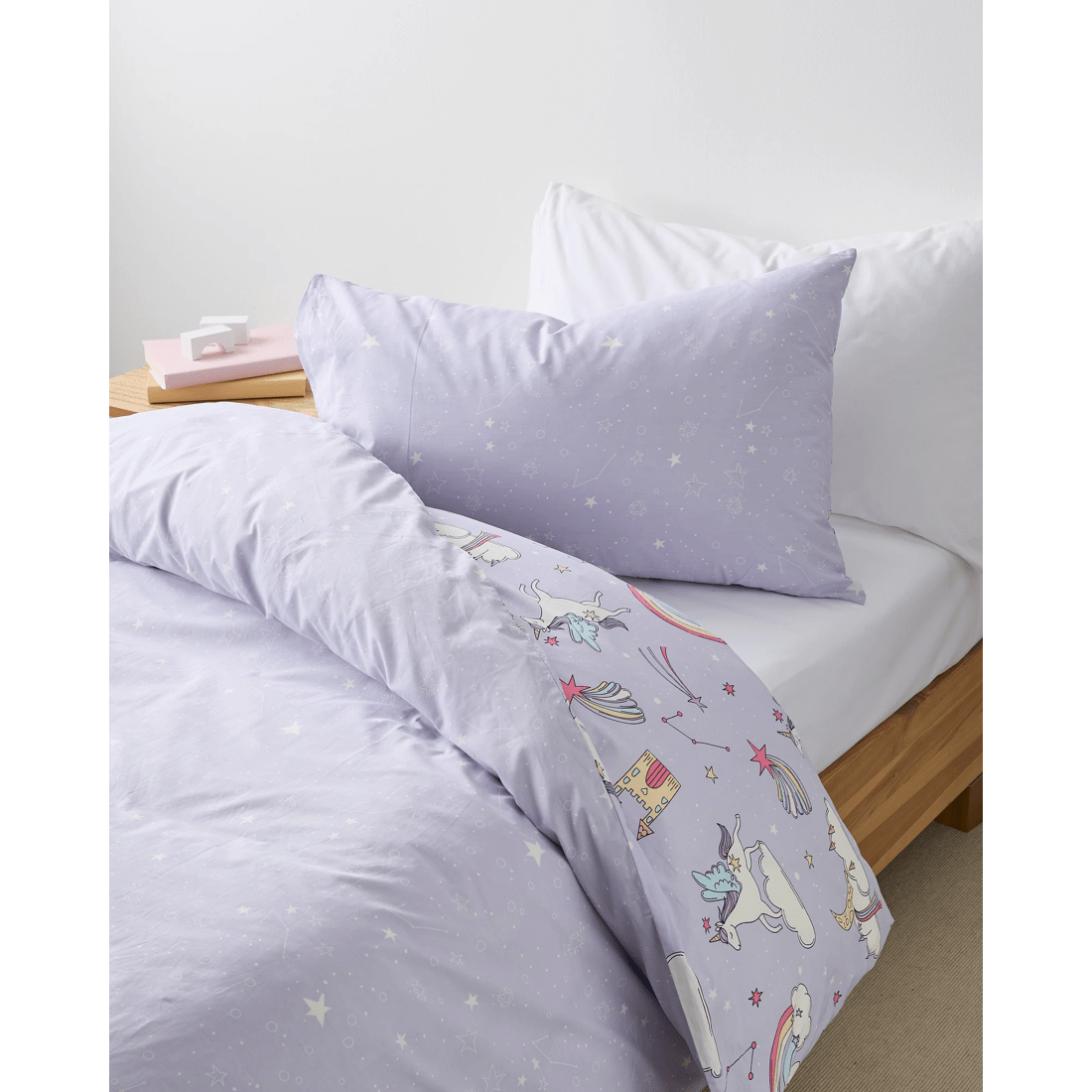 4 Target Molly Rainbow Australian Cotton Kids Quilt Cover Set
 - Single Bed
 - Purple, 4 of 6