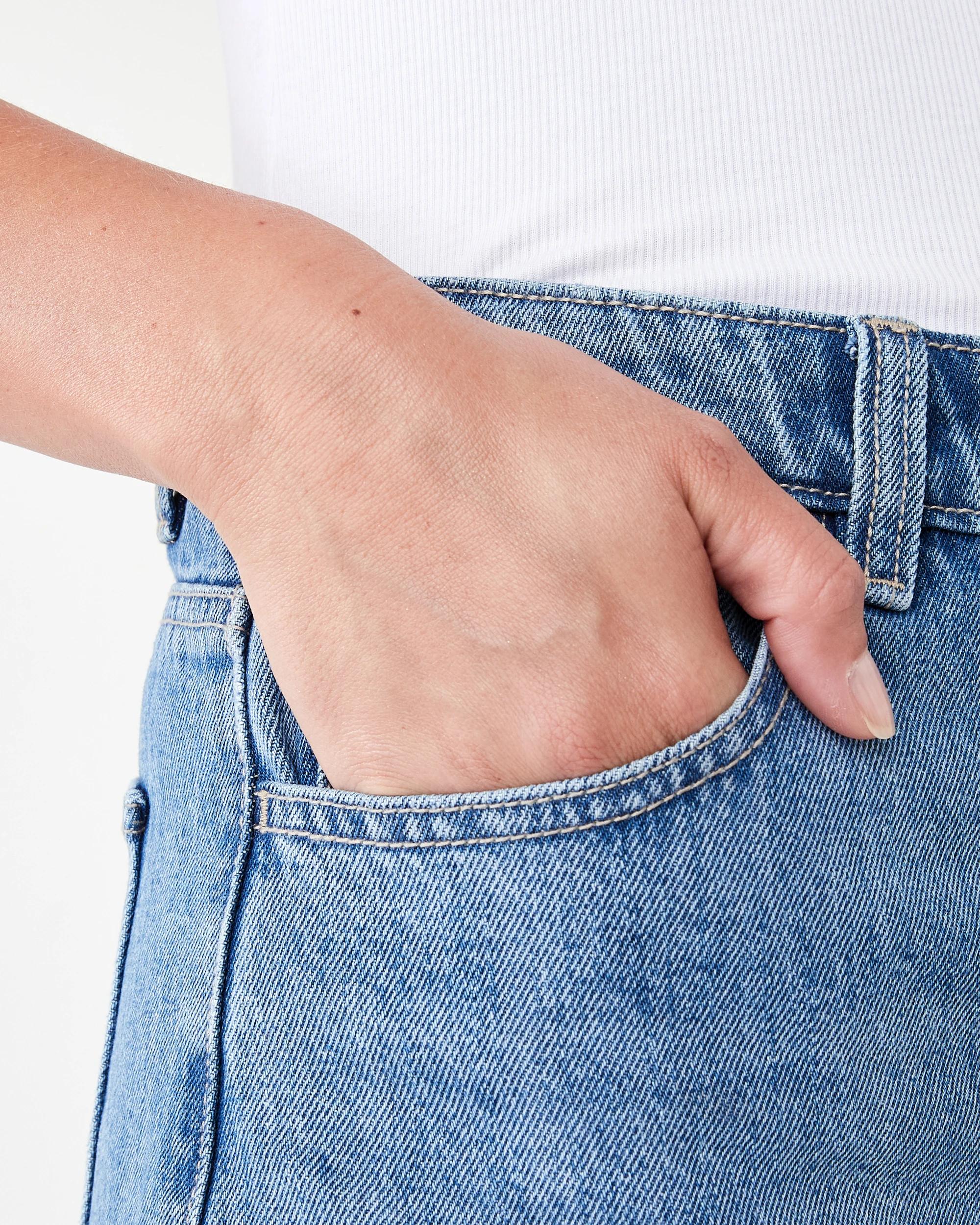 5 Denim Bermuda Shorts Mid Wash, 5 of 7