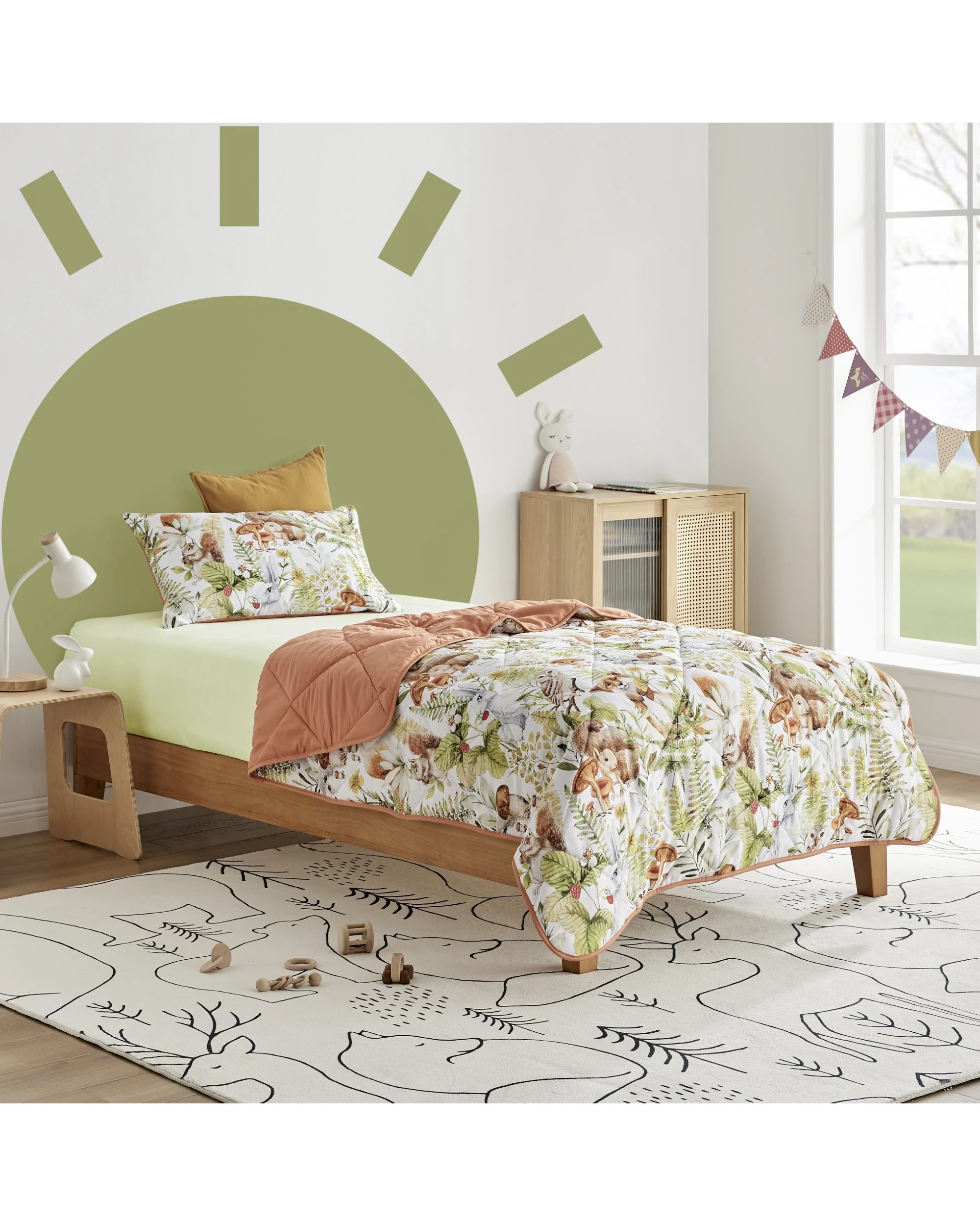 2 Jack & Ava Comforter Set Furry Buddies - King Single Bed - Animal Print, 2 of 7