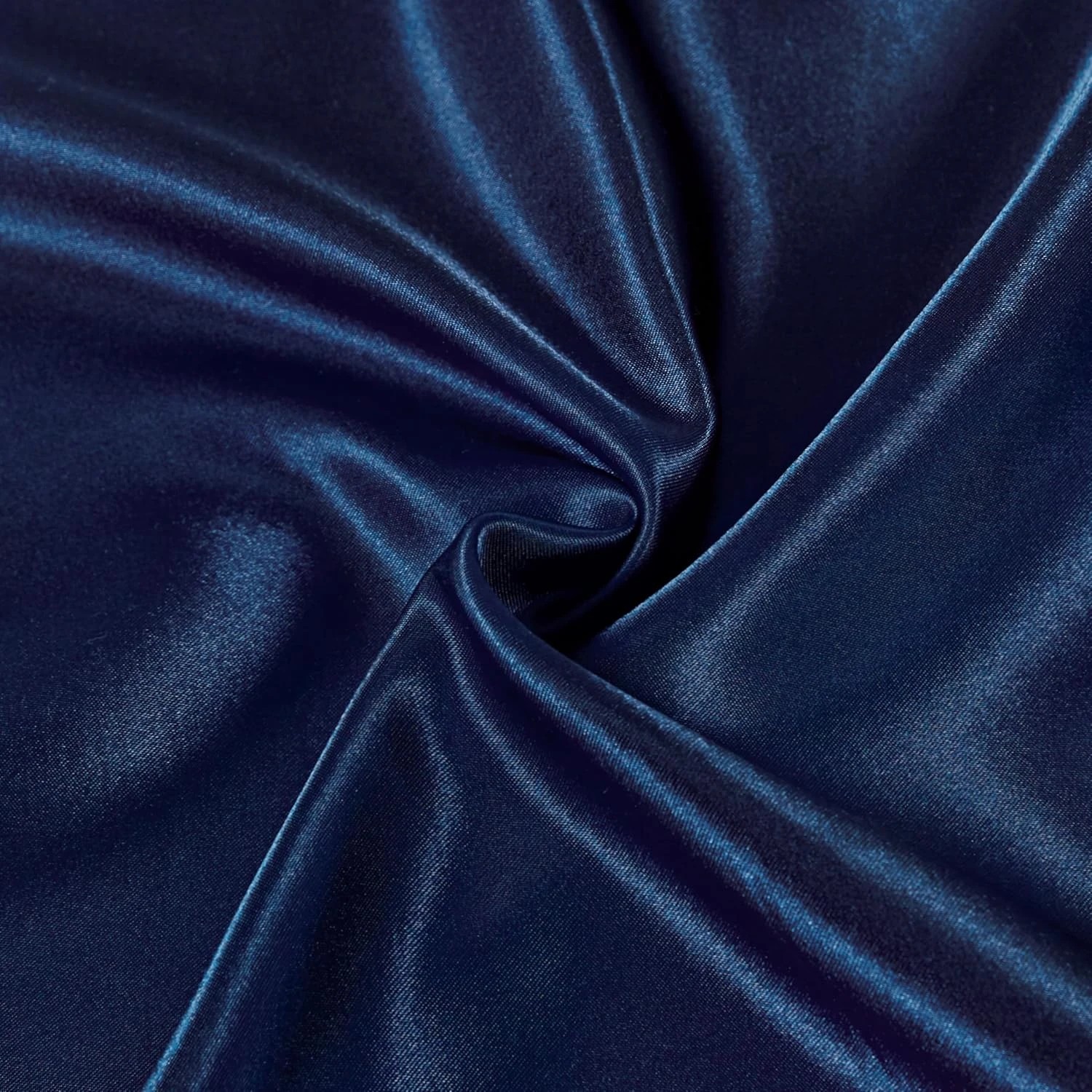 3 CleverPolly 2-Pack Polyester Satin Pillowcases - Navy Blue, 3 of 4