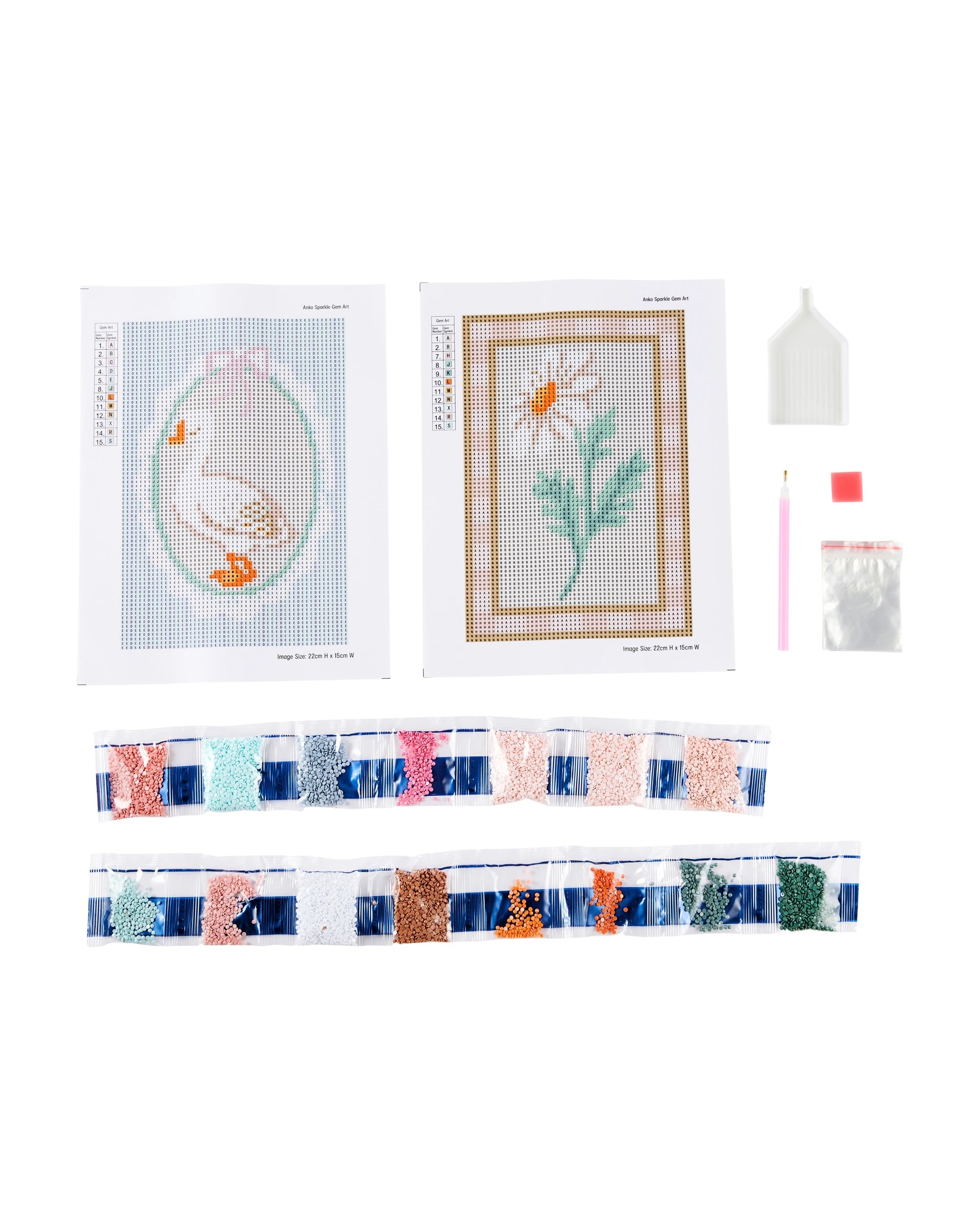 2 2 Pack DIY Sparkle Gem Art - Cottage, 2 of 9
