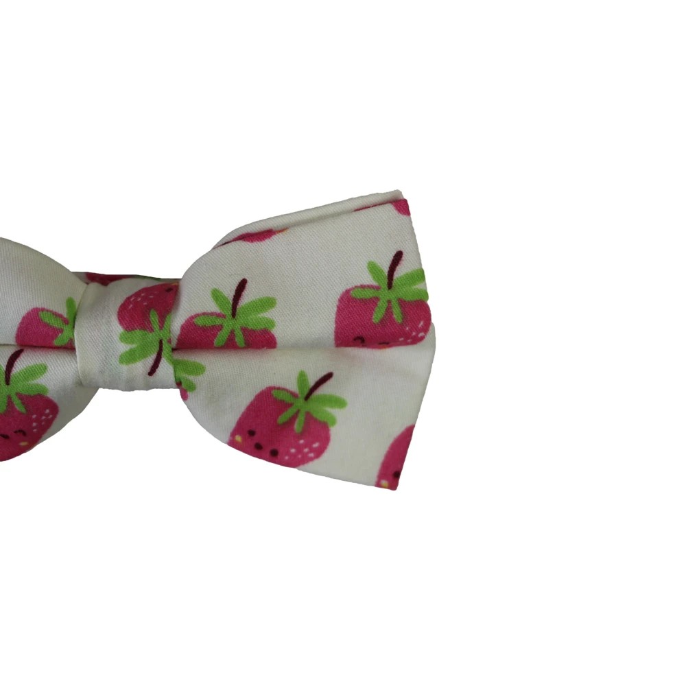 3 Zasel Mens Strawberry Fruit Patterned Bow Tie - Multi, 3 of 4