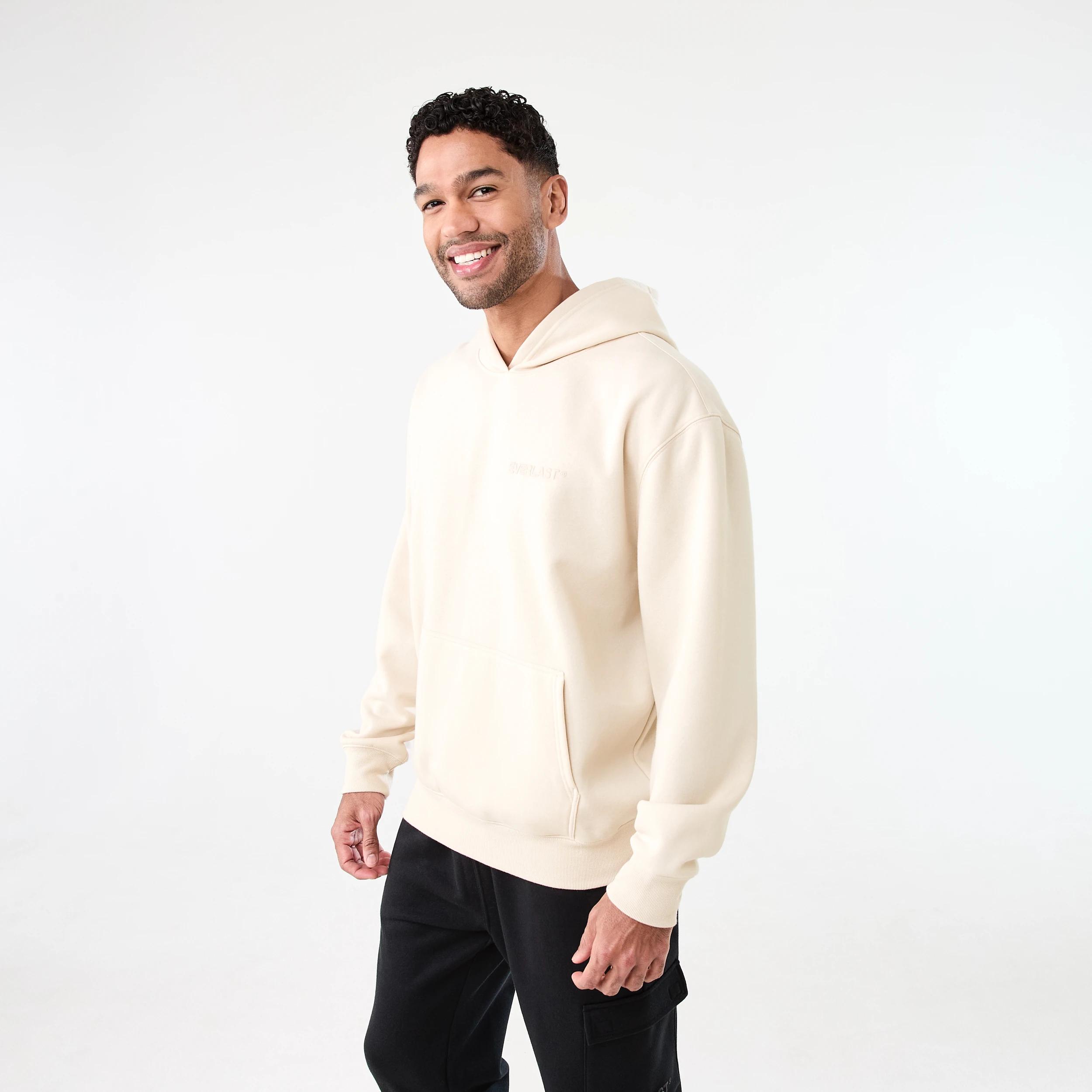 3 Everlast Mens Oversized Hoodie EVERLAST LIGHT STONE, 3 of 8