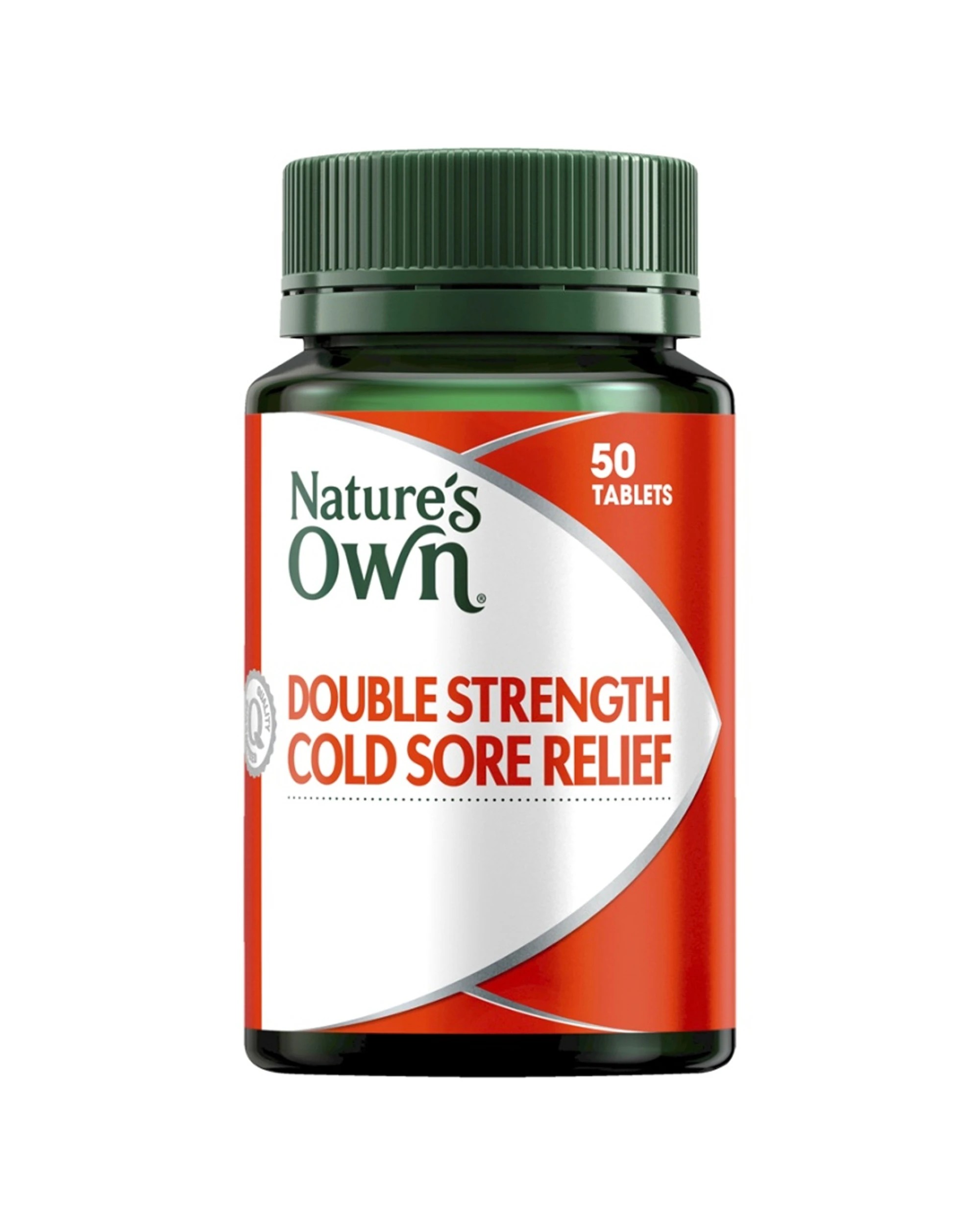 1 Nature's Own 50pc Double Strength Cold Sore Relief Supplement Tablets, 1 of 3