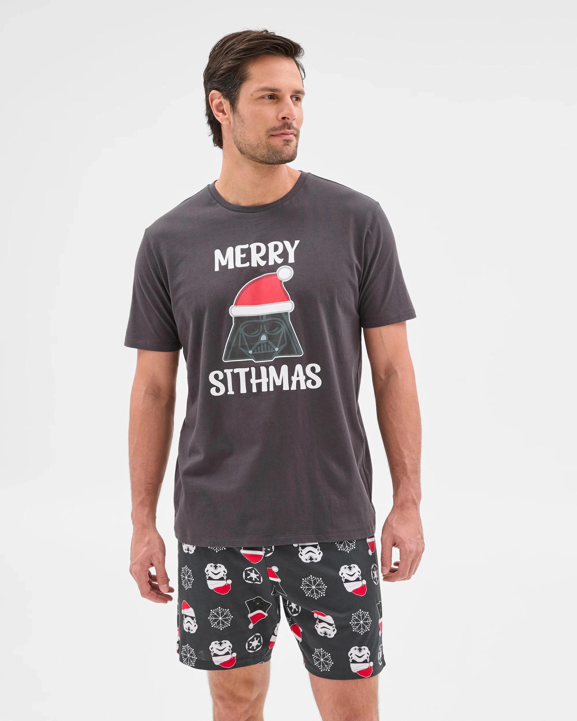 2 Star Wars Christmas Mens Cotton Short Pyjama Set STAR WARS, 2 of 6