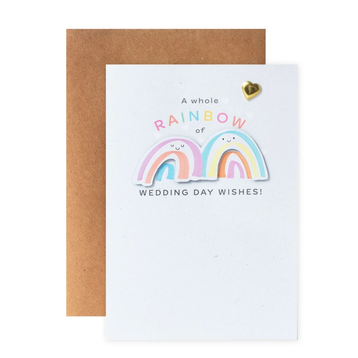 1 Connections from Hallmark Wedding Congratulations Card - Smiling Rainbows, 1 of 3