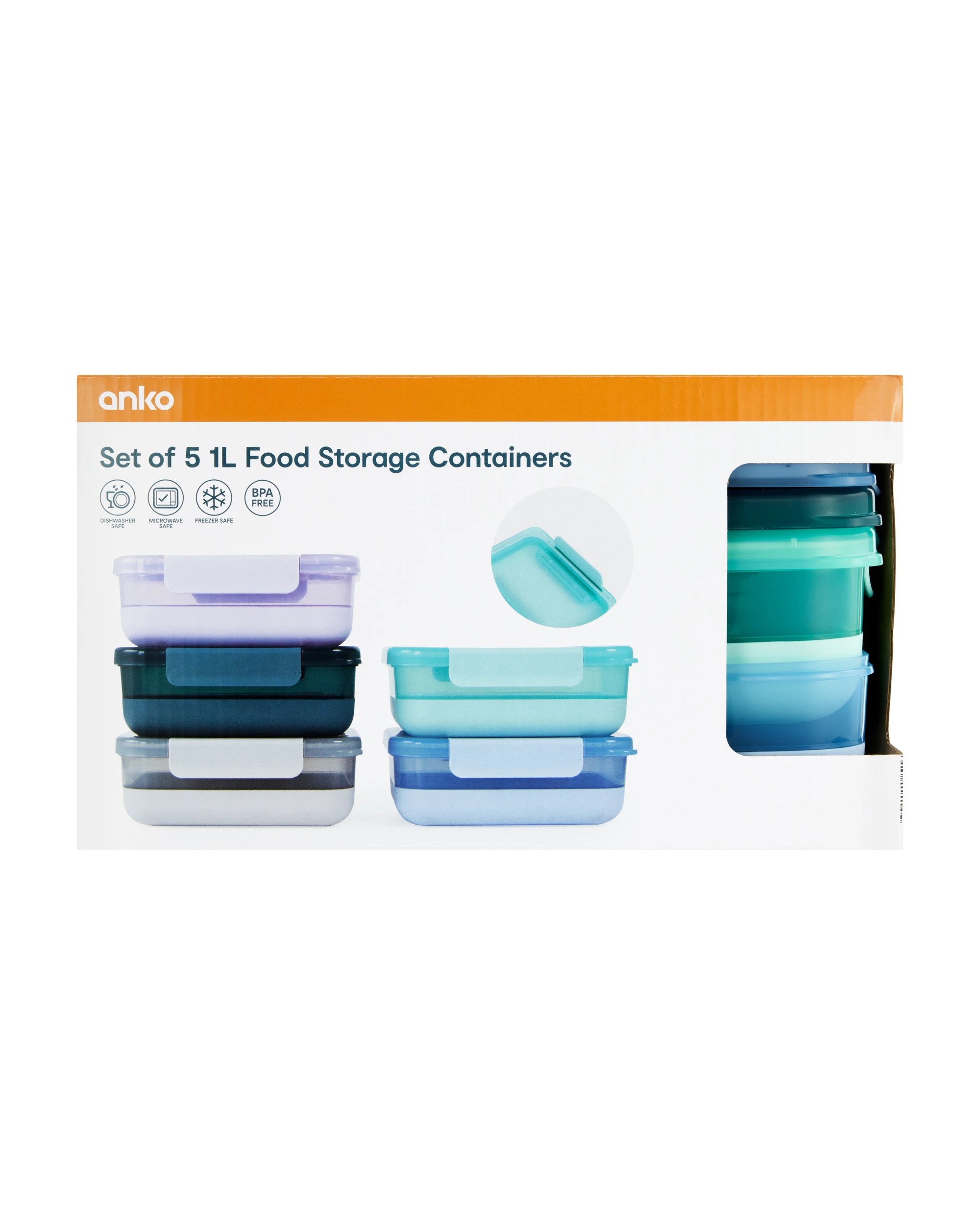 10 Set of 5 1L Food Storage Containers Specification, 10 of 10