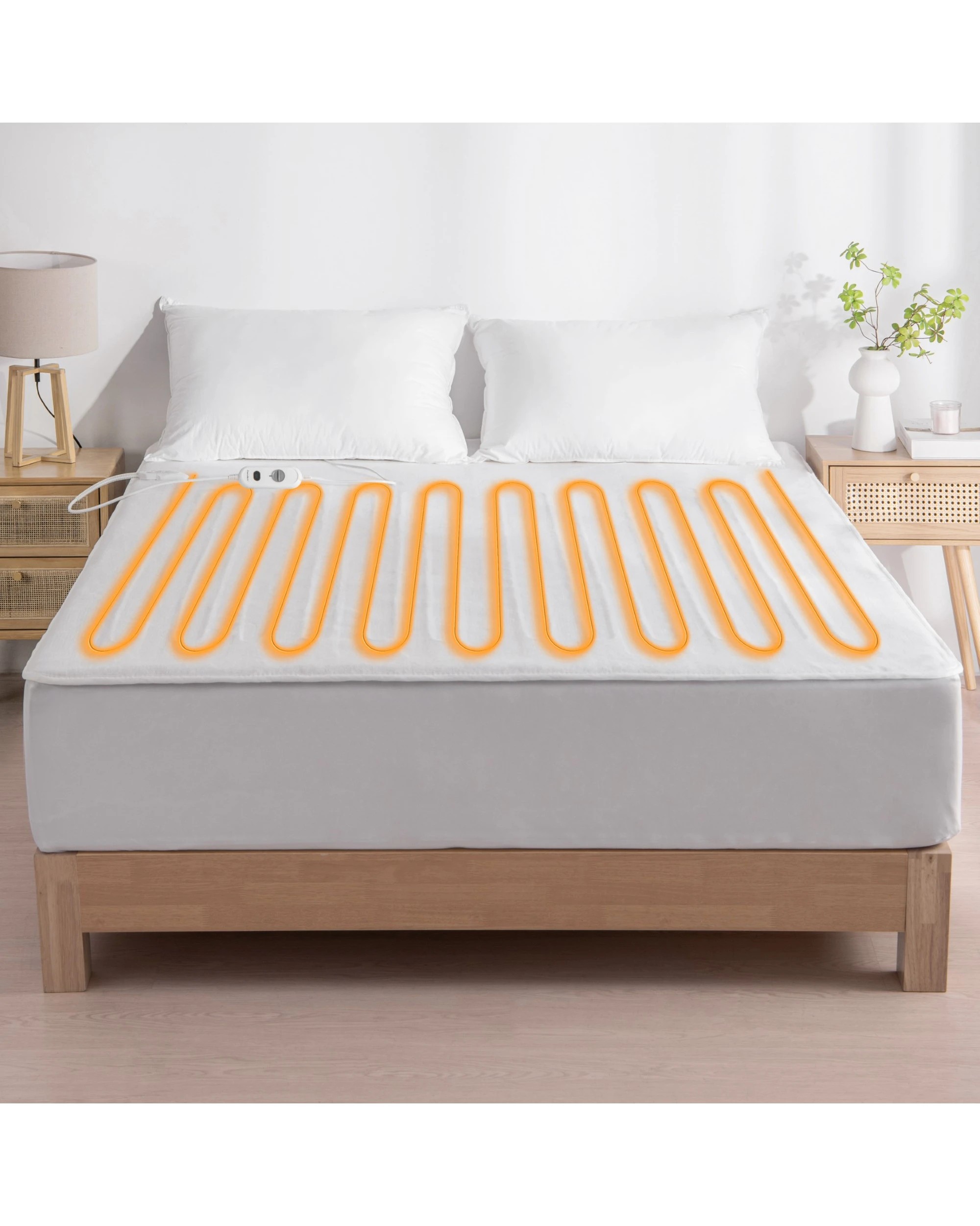 8 Dreamaker Essentials Fitted Washable Electric Blanket - Single Bed - White, 8 of 9