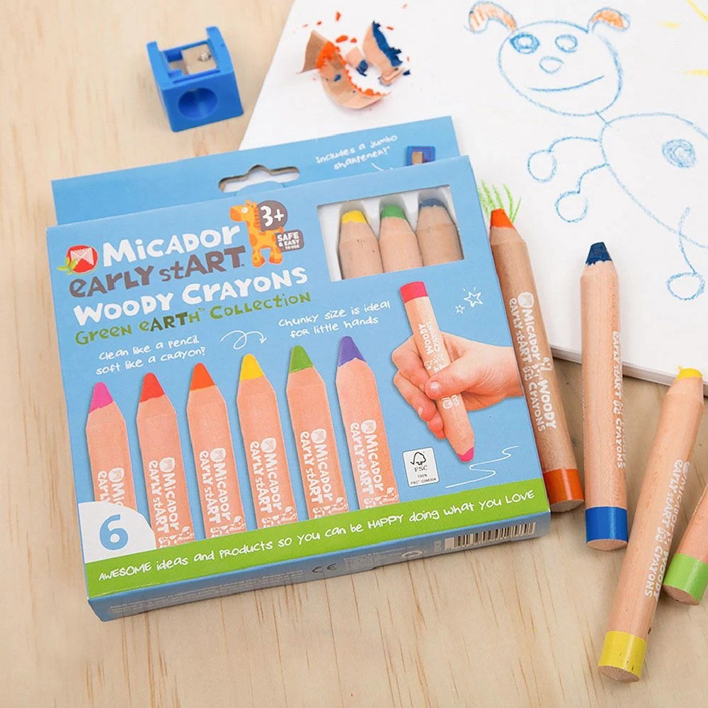 3 Micador early stART Woody Crayons 6 Pack, 3 of 7
