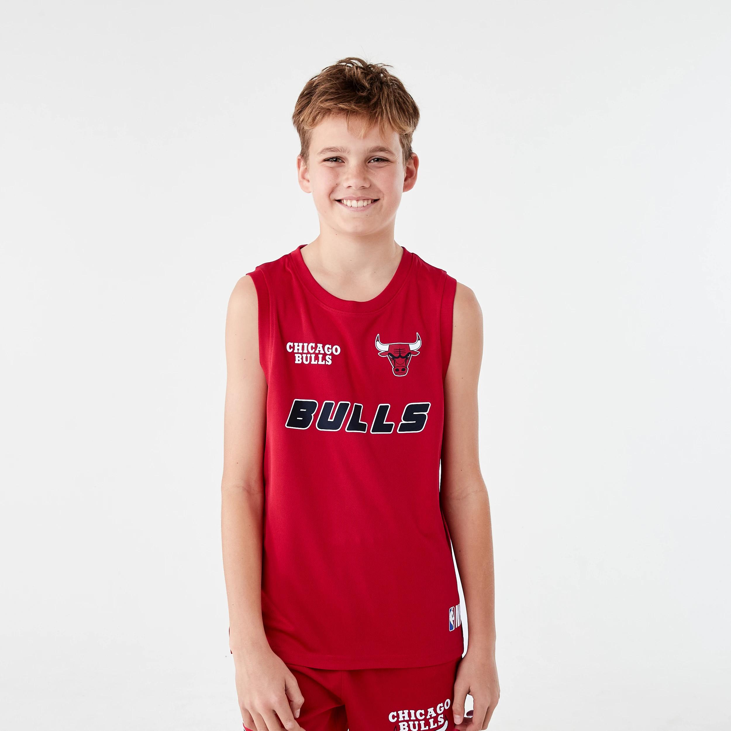 1 Official NBA Kids Mesh Tank RED BULLS MESH TANK, 1 of 8