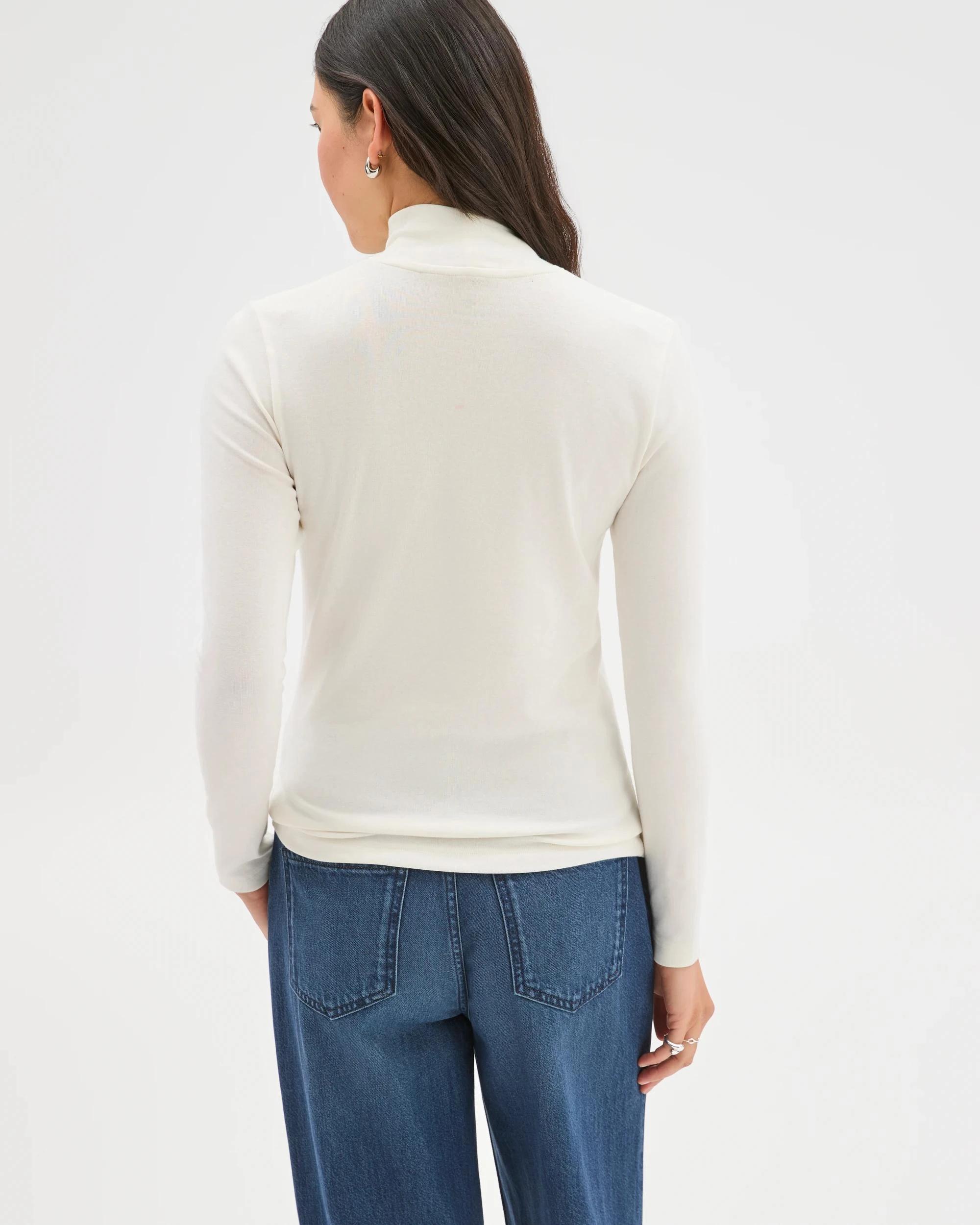 6 Target Woman Soft Touch Long Sleeve Skivvy Top CLOUD DANCER, 6 of 6