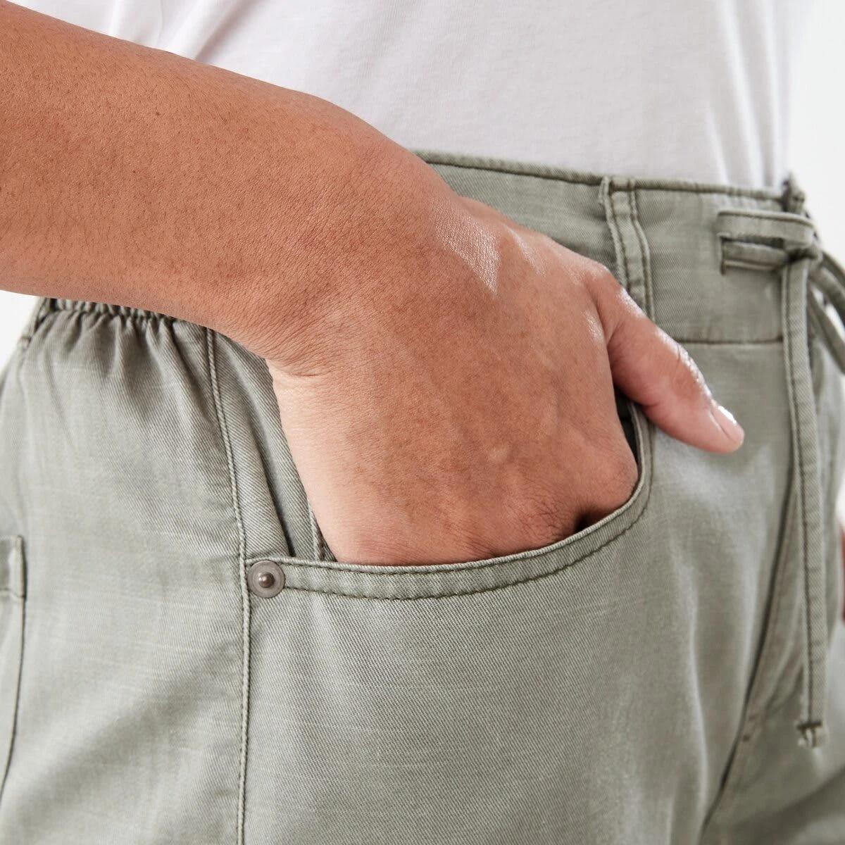 5 Tie Waist Pants Soft Khaki, 5 of 5