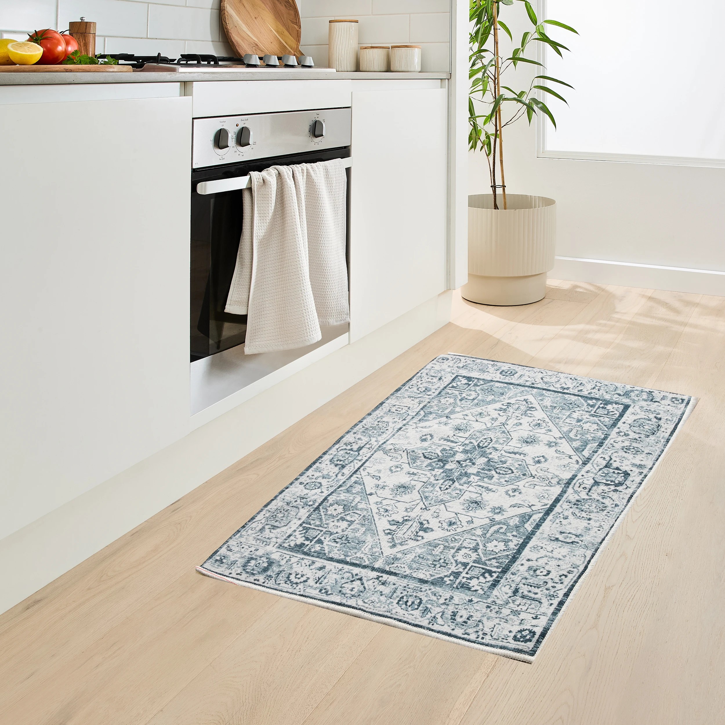 1 Mira Indoor Mat - Blue - 90cm x 60cm, 1 of 5