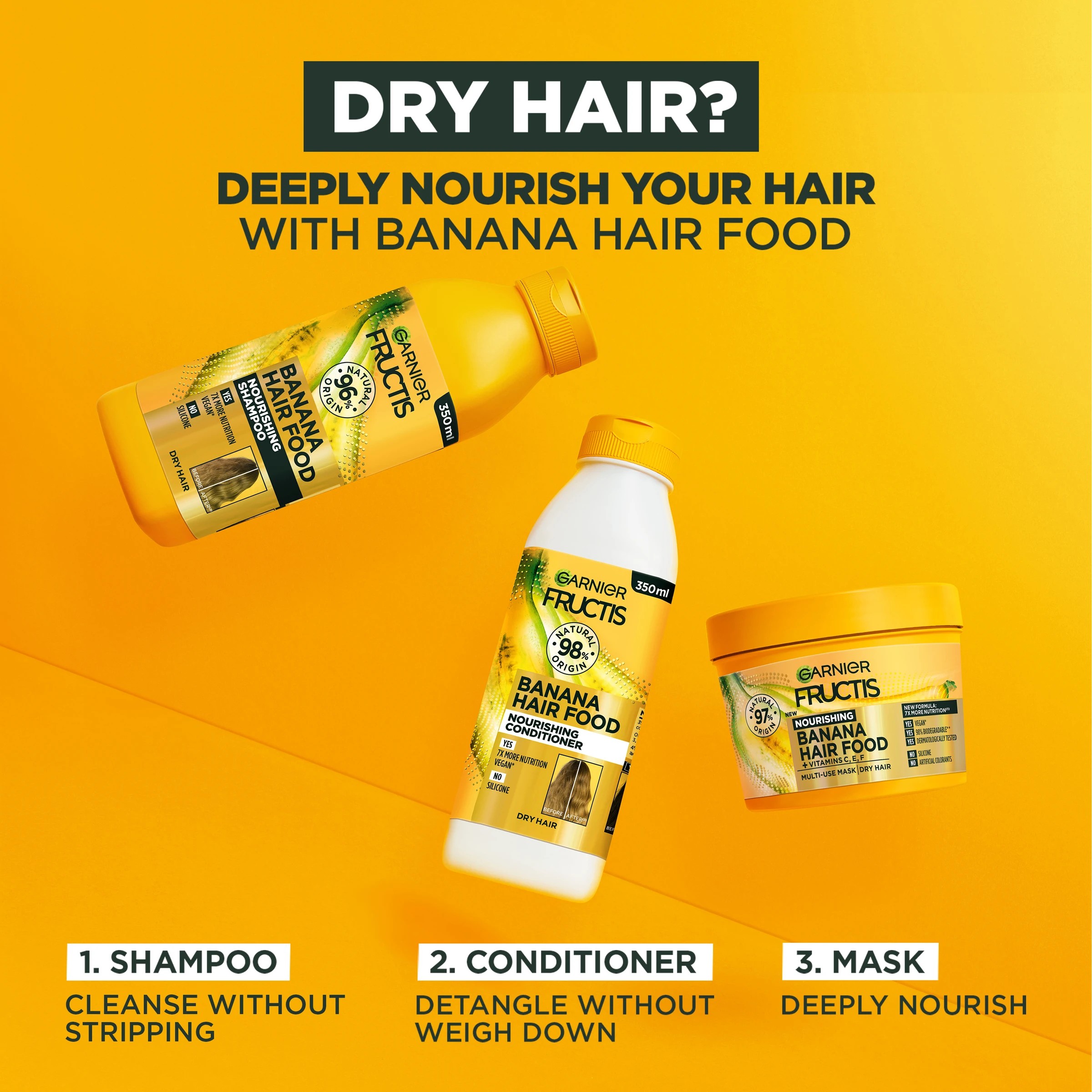 7 Garner Fructis Nourishing Banana Hair Food 390ml, 7 of 9