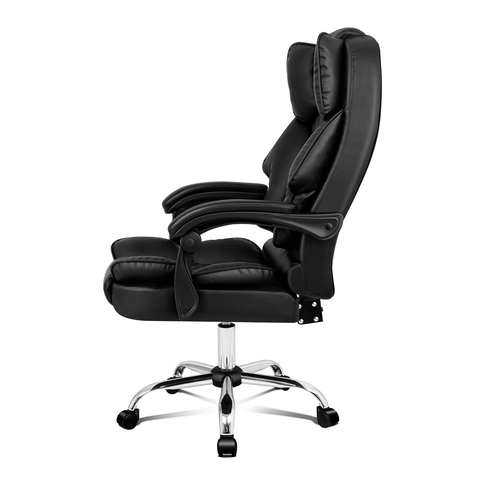 5 Alfordson Office Chair Gaming Executive Computer Racer PU Leather Seat Recliner - Black, 5 of 10