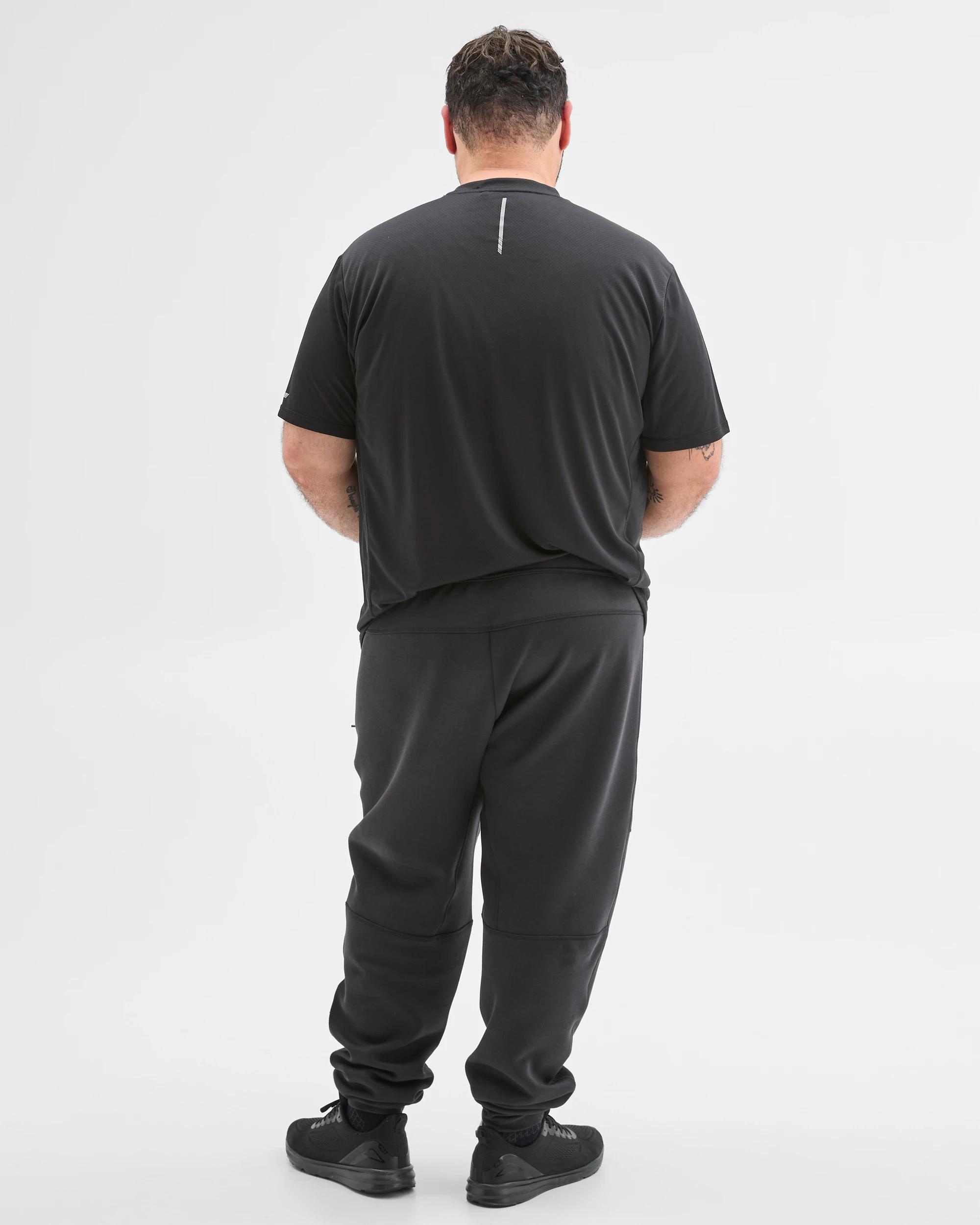 4 Target Man Plus Size Australian Cotton Blend Active Scuba Trackpants BLACK, 4 of 5