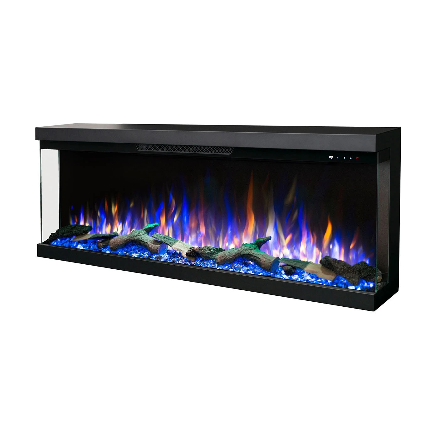 6 Moda Living Aspen 60 inch 3-Sided Electric Fireplace - Black, 6 of 7