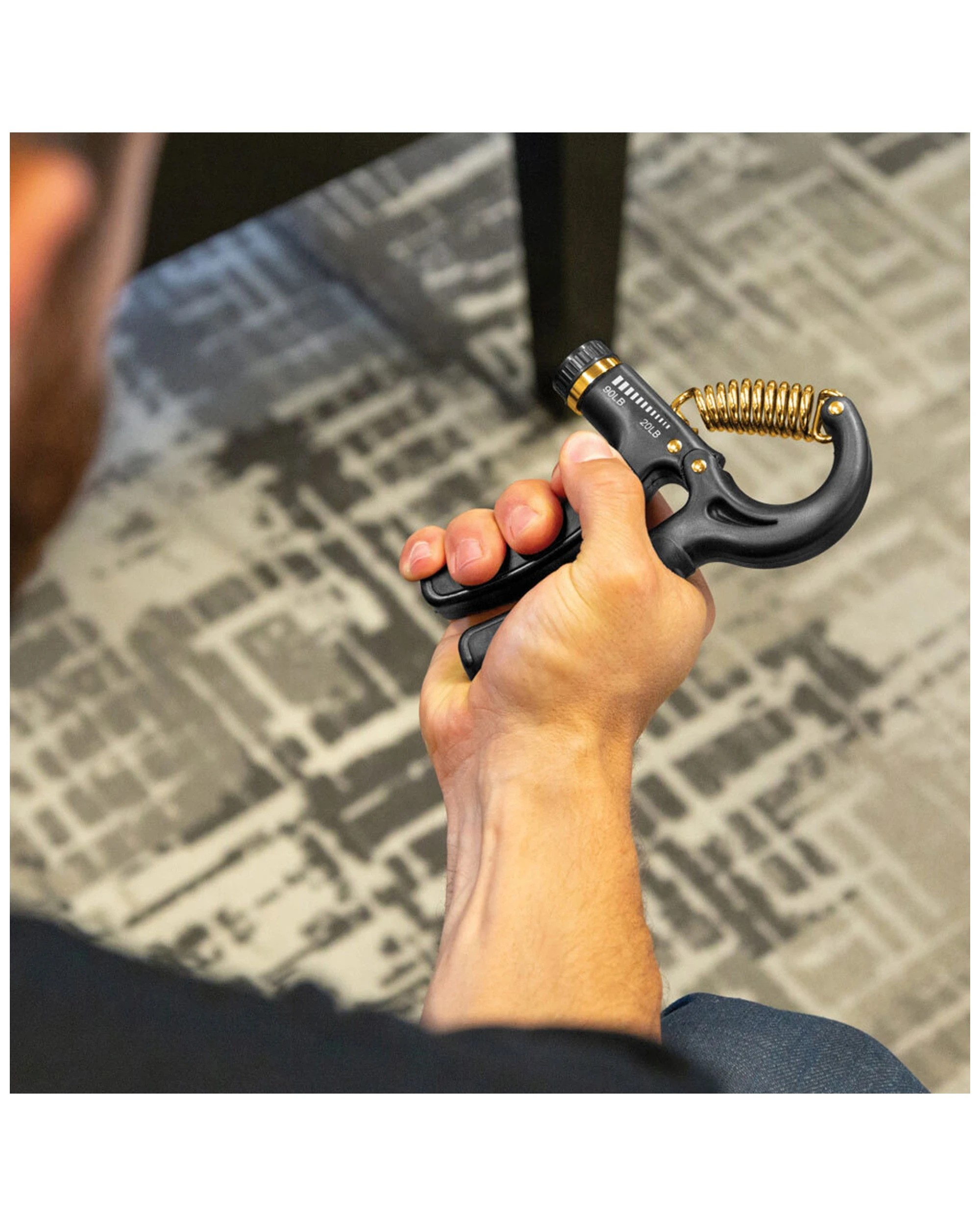 3 SKLZ Grip Strength Trainer Adjustable Resistance From 20 lb. To 90 lb. - Black, 3 of 3