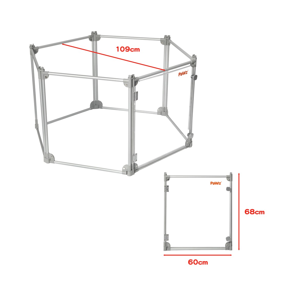 2 Pawz Acrylic Pet Playpen 6 Panels, 2 of 4