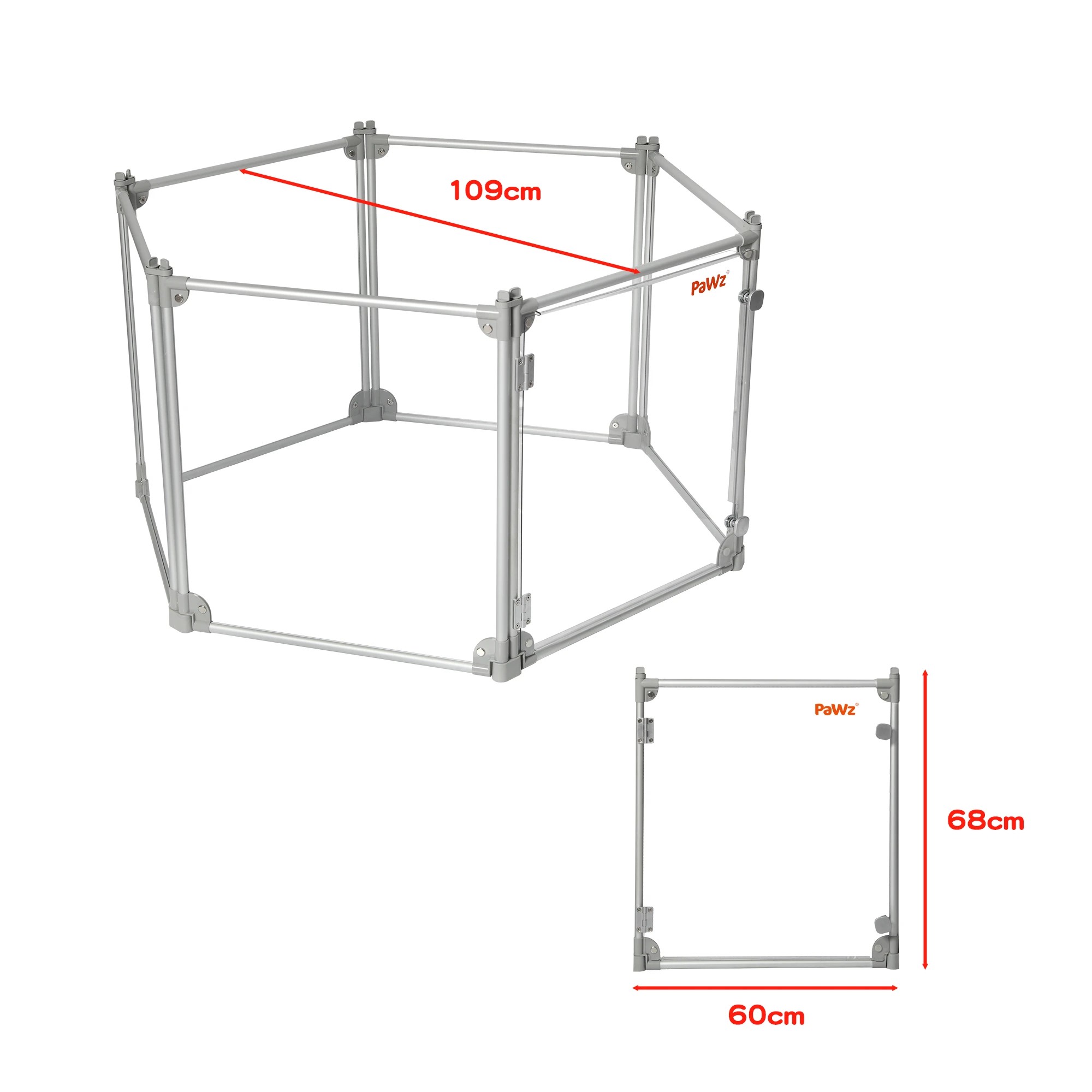 2 Pawz Acrylic Pet Playpen 6 Panels, 2 of 4