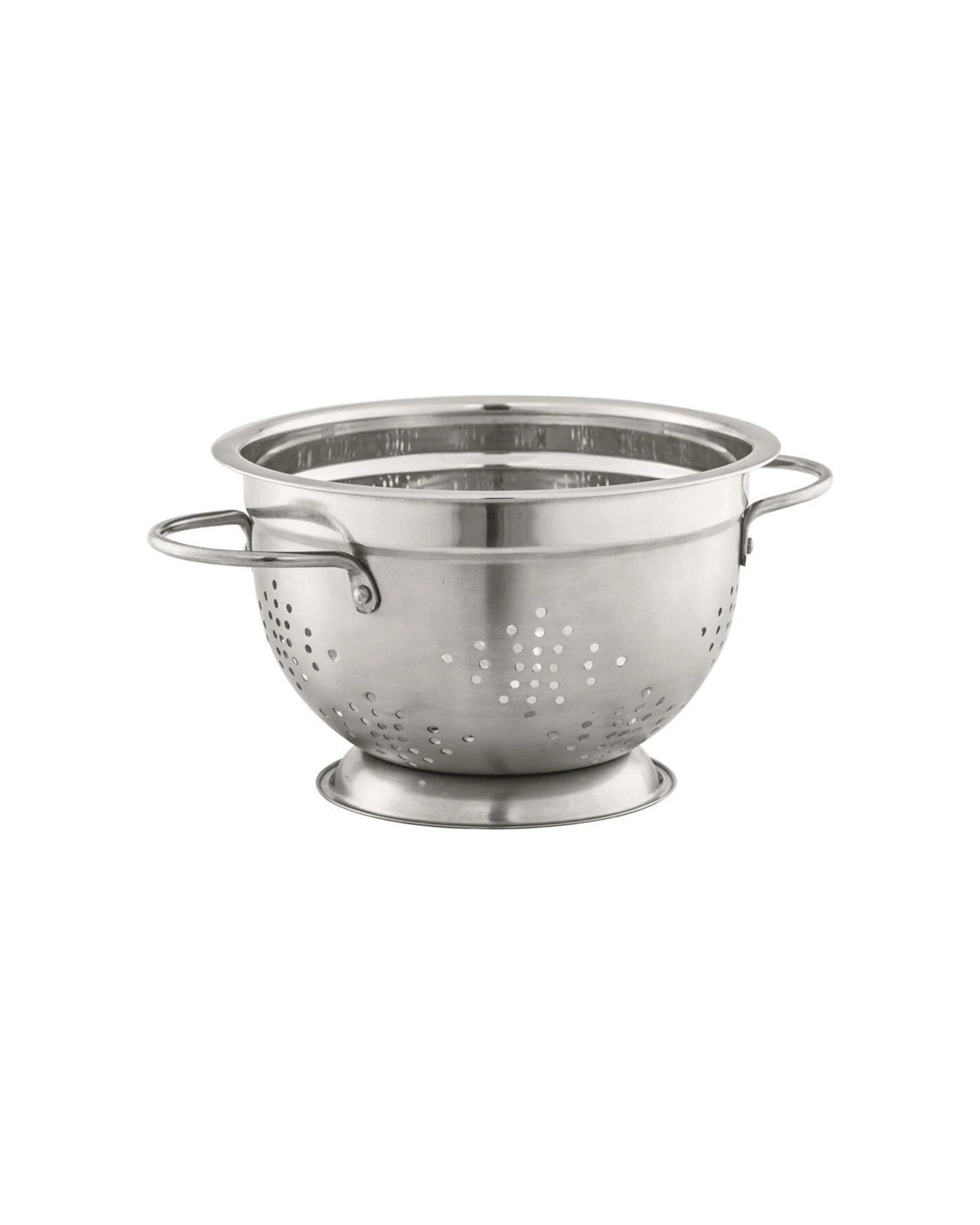 1 Avanti 22cm Stainless Steel Deep Colander Kitchen Utensil Handles Pedestal - Silver, 1 of 1